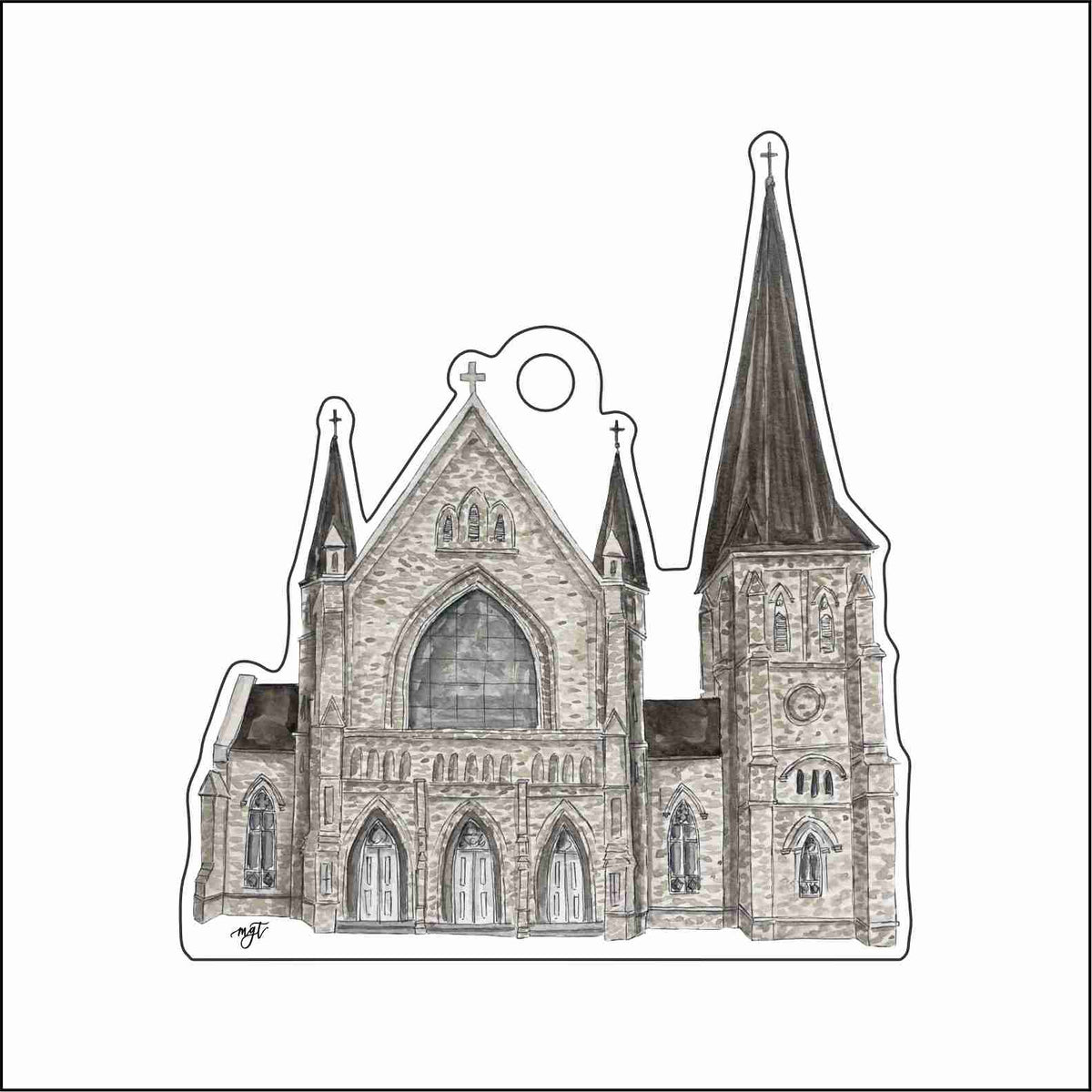 MGT-057 Acension - Donaldsonville Ornament | 0.25Acrylic Ornament