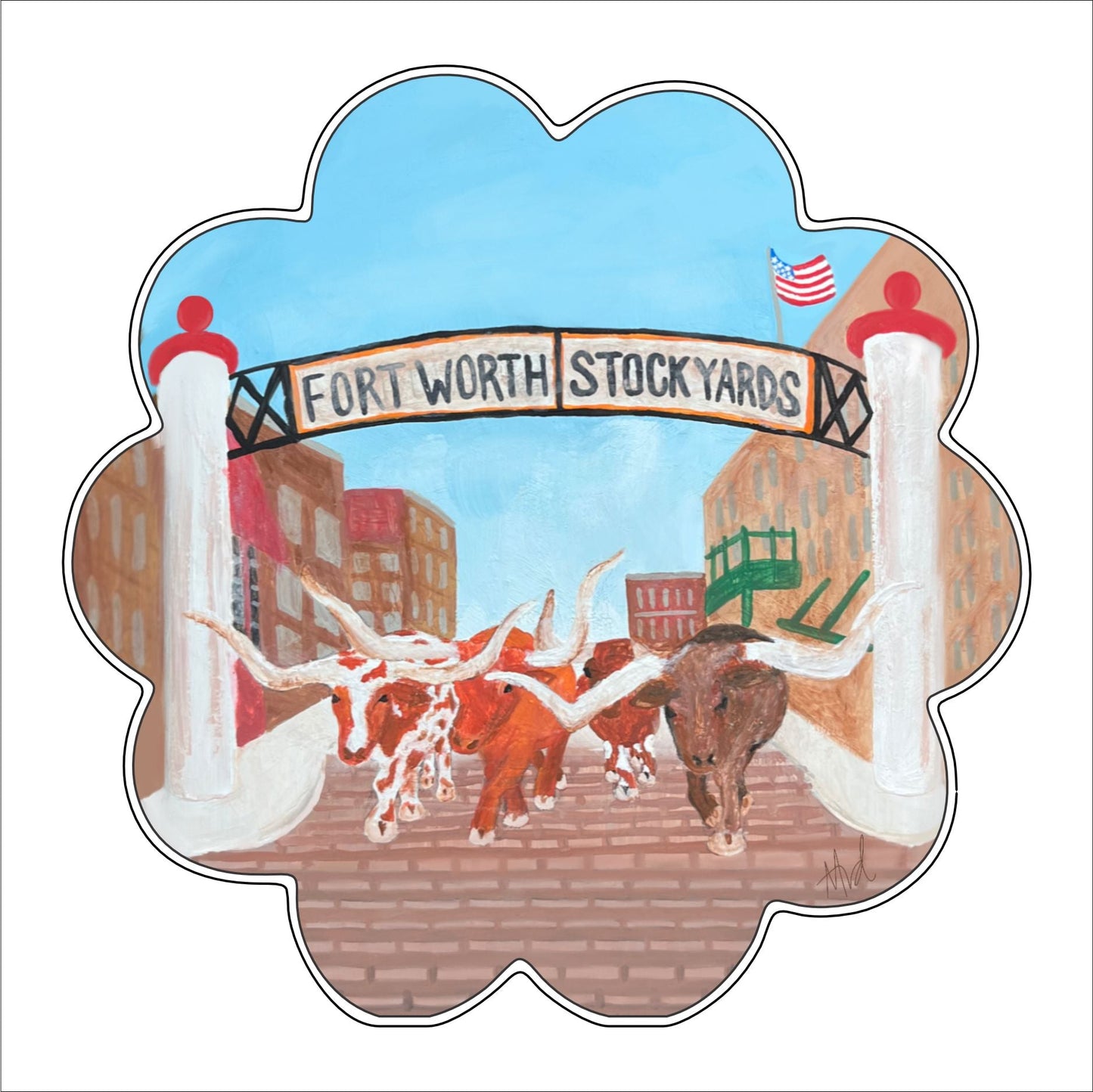 AAA-005 Stockyards | 0.75Acrylic Contour |