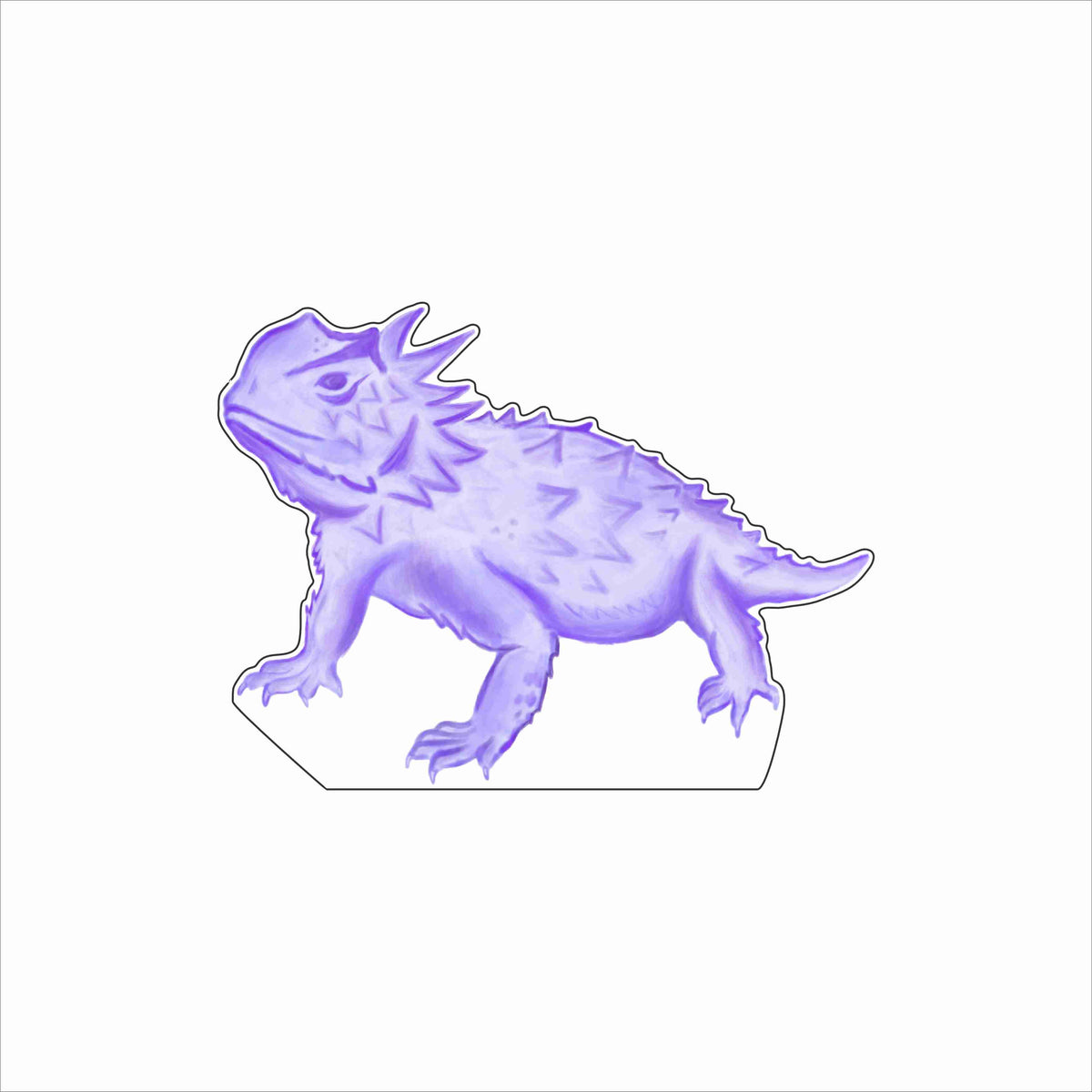 AAA-008 Purple Bearded Dragon | 0.75Acrylic Contour