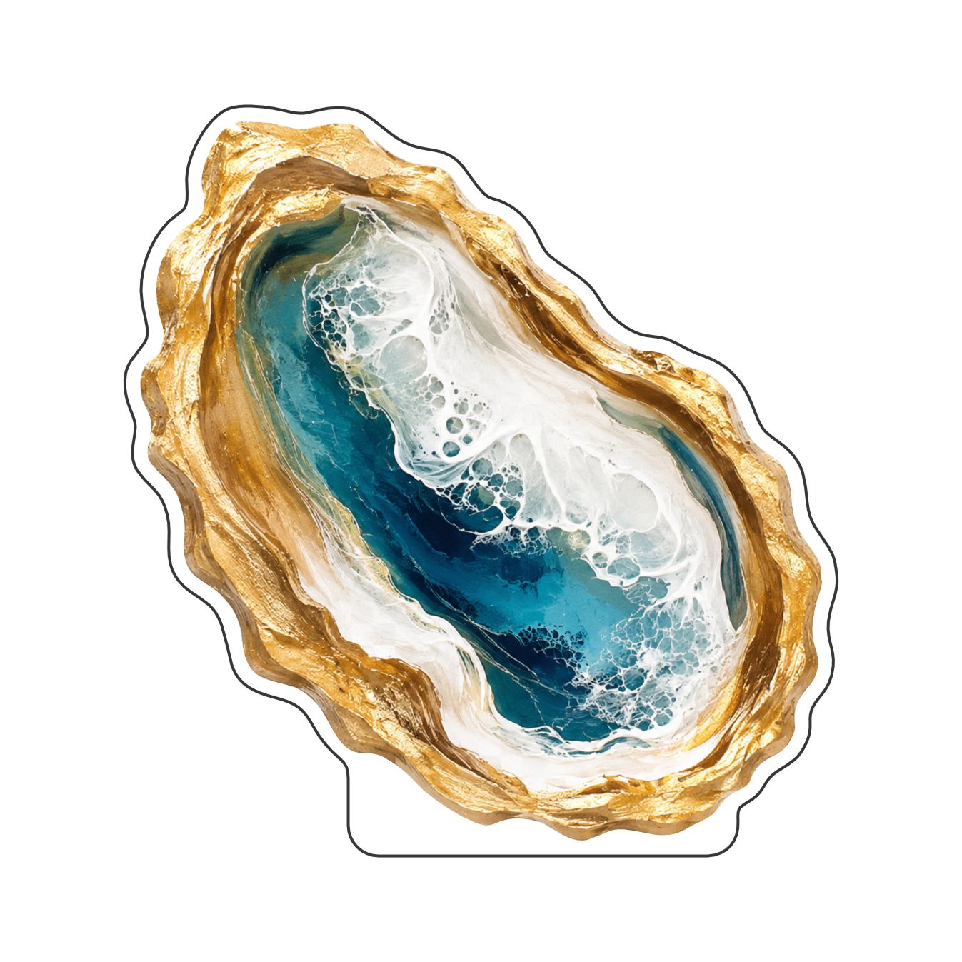 AAS-002 Oyster Shell Mini | 0.50Acrylic Mini Contour