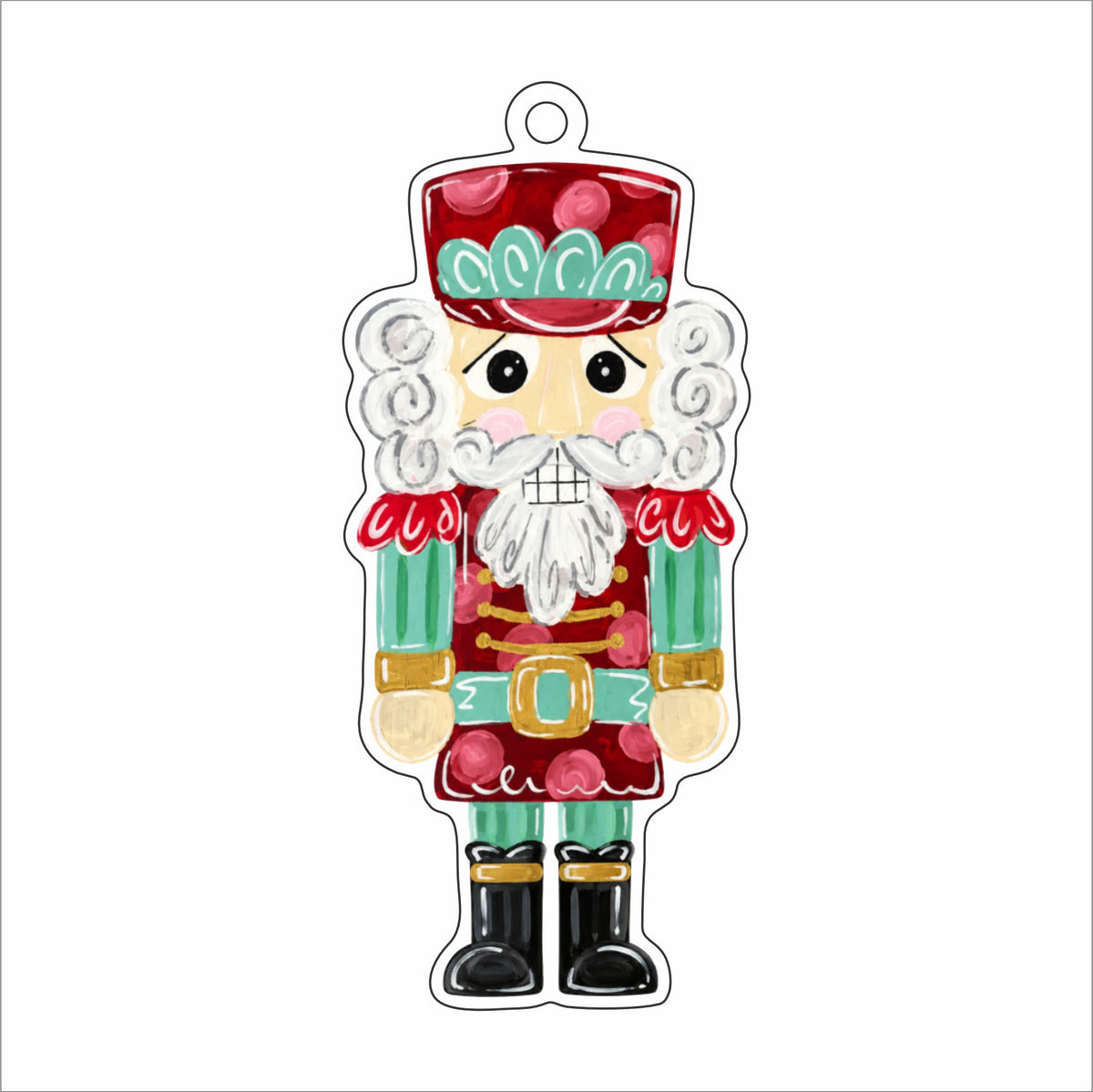 AAT-004 Colorful Nutcracker Ornament | 0.25Acrylic Ornament