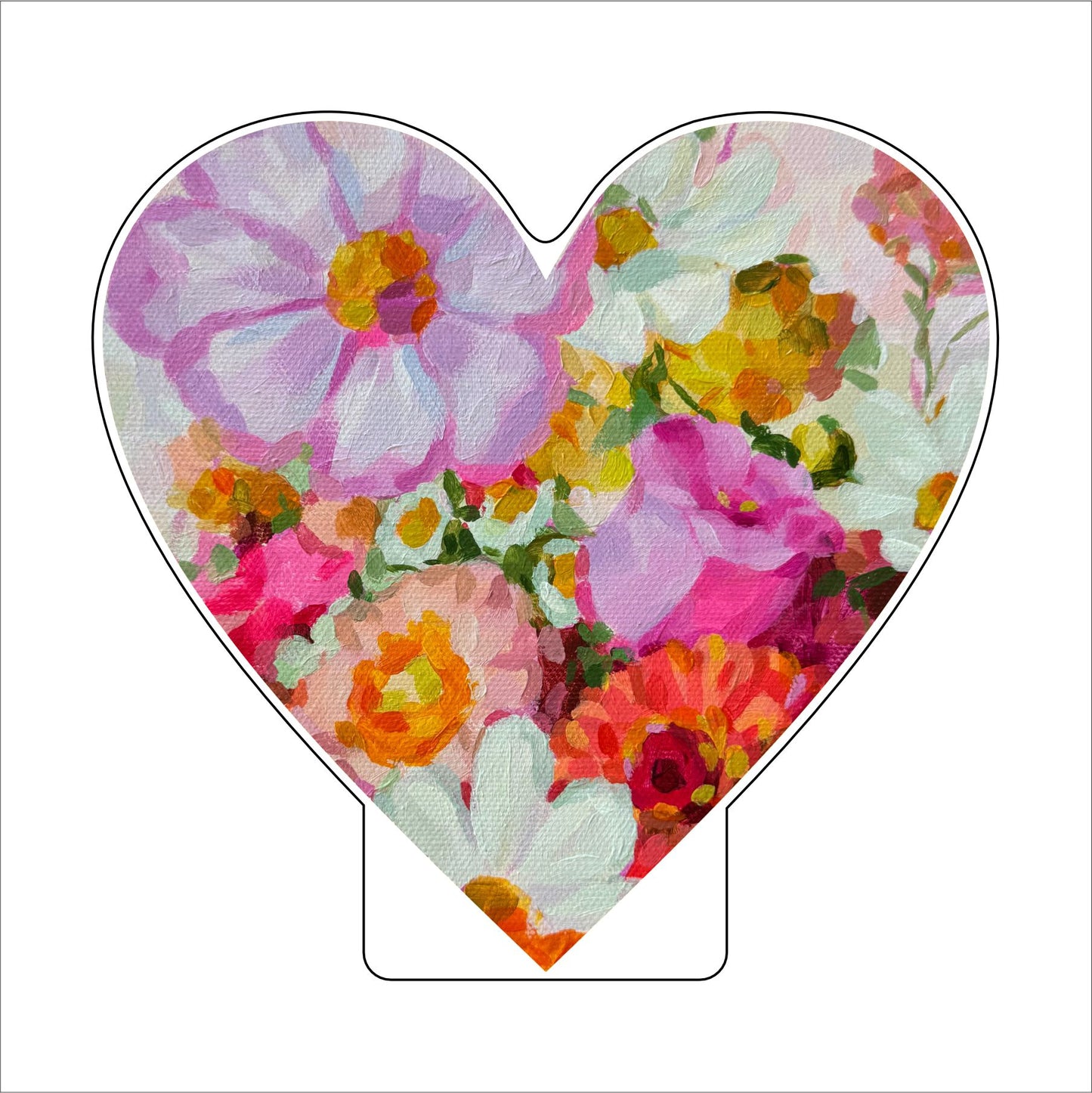 Heart | 0.5in. Acrylic Cutout 5x5 | Case Bundle any 10+ (Pack of 1)
