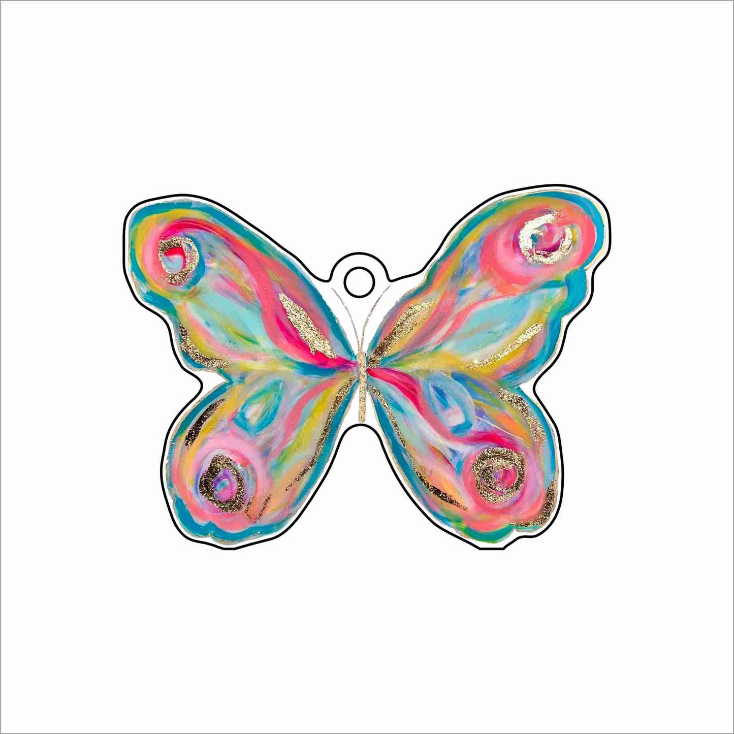 AGA-009 Butterfly of Hope Ornament | 0.25Acrylic Ornament