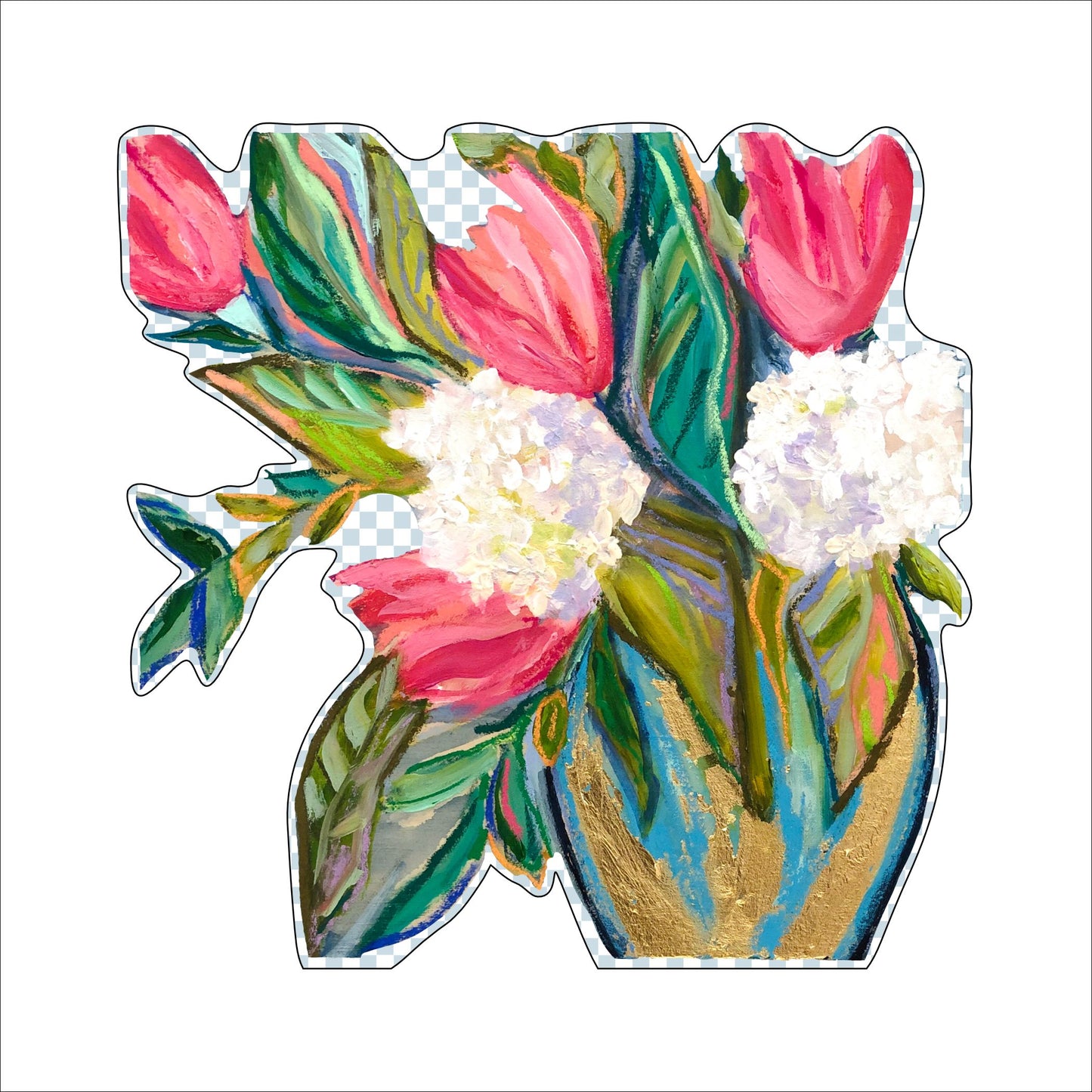 AHA-014 Flower Vase | 0.75in. Acrylic Cutout | Case Bundle any 10+ (Pack of 1)