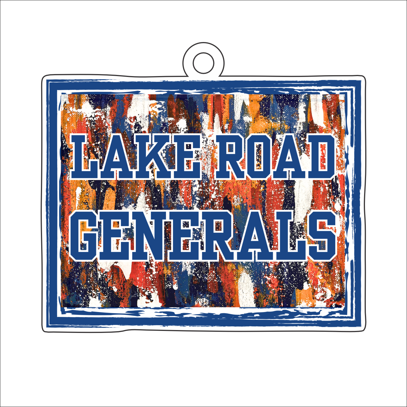 AHM-015 Lake Road Ornament | 0.25in. Acrylic Ornament |