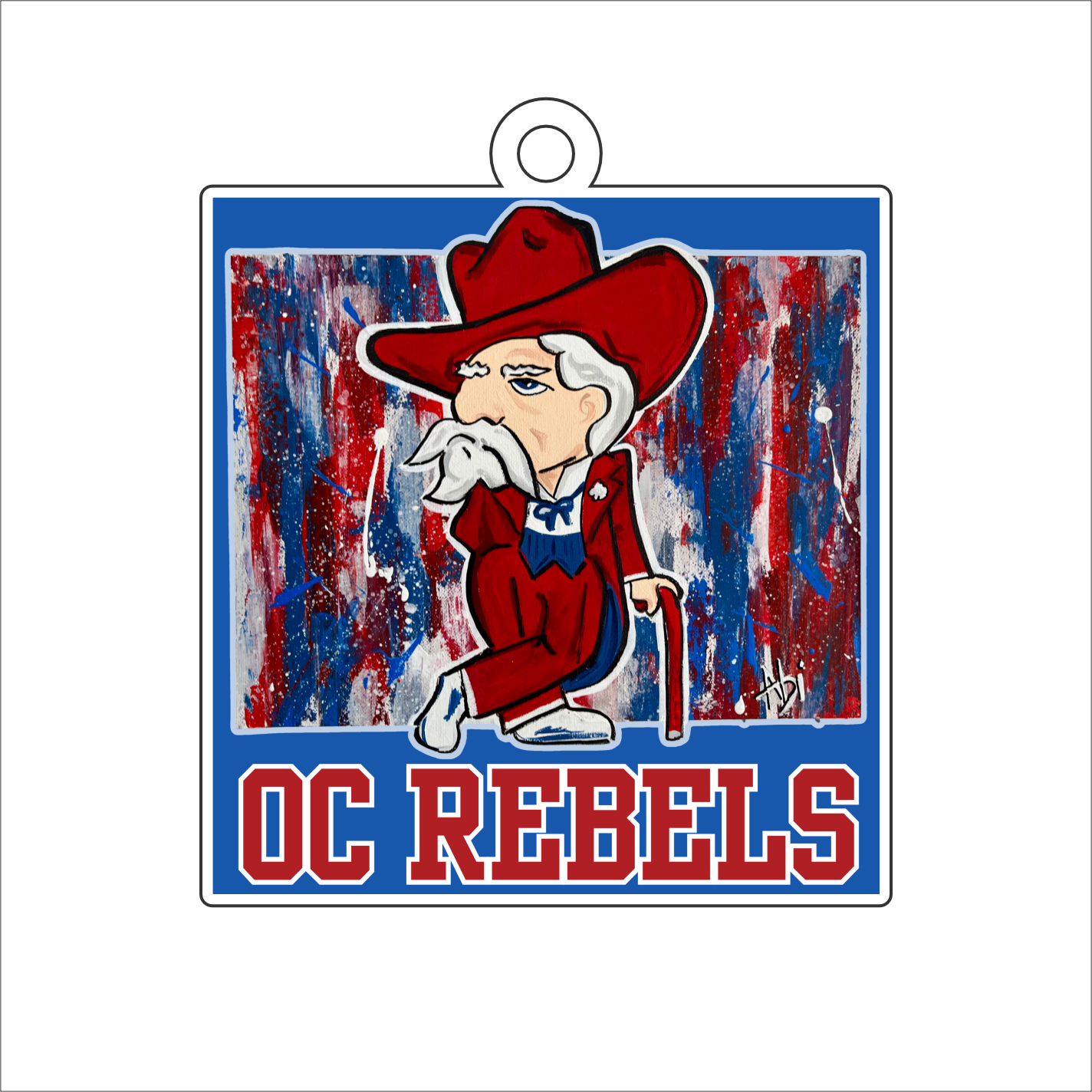 AHM-016 Rebels Ornament | 0.25in. Acrylic Ornament | Case Bundle of 25