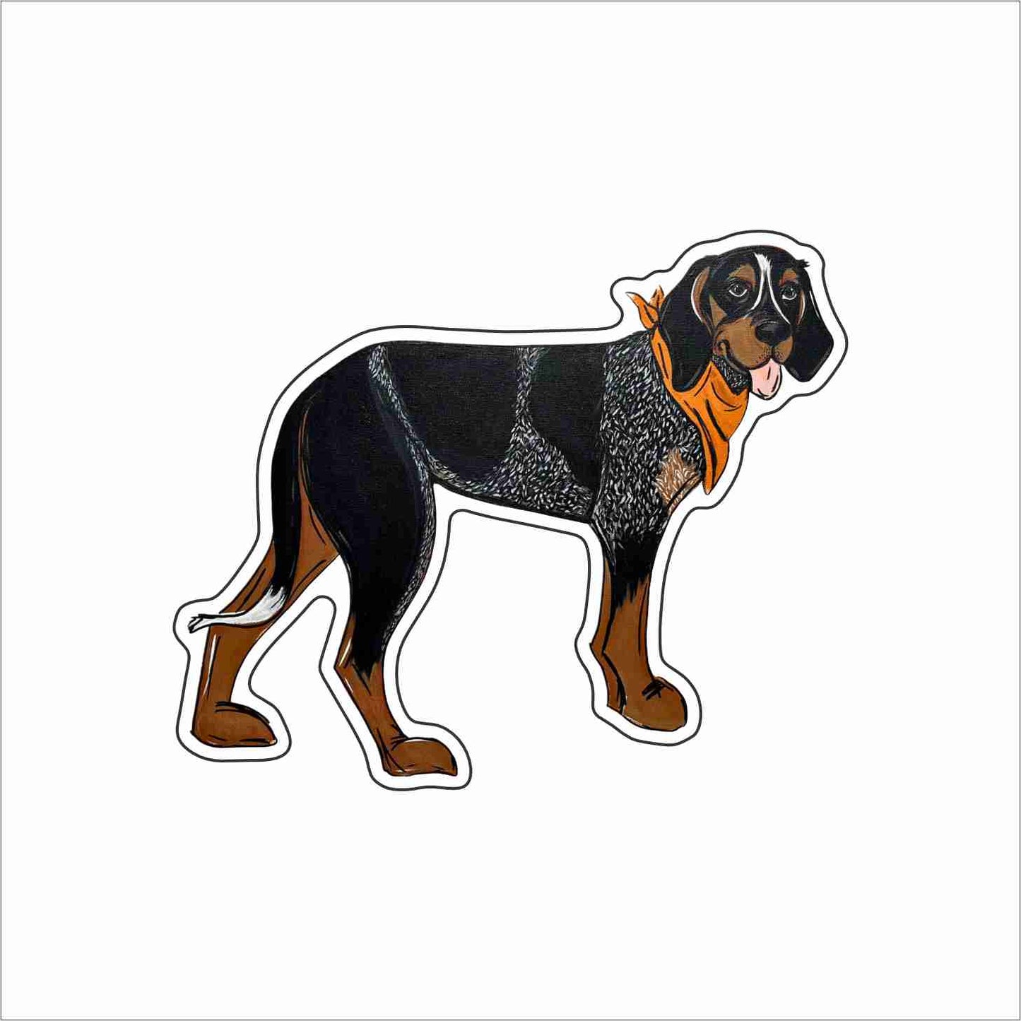 AHM-043 Smokey Dog Magnet | 0.125Acrylic Magnet | Case of 4