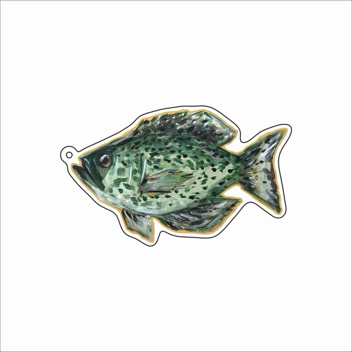 AHM-046 Crappie Keychain | 0.125Acrylic Keychain | Case of 4