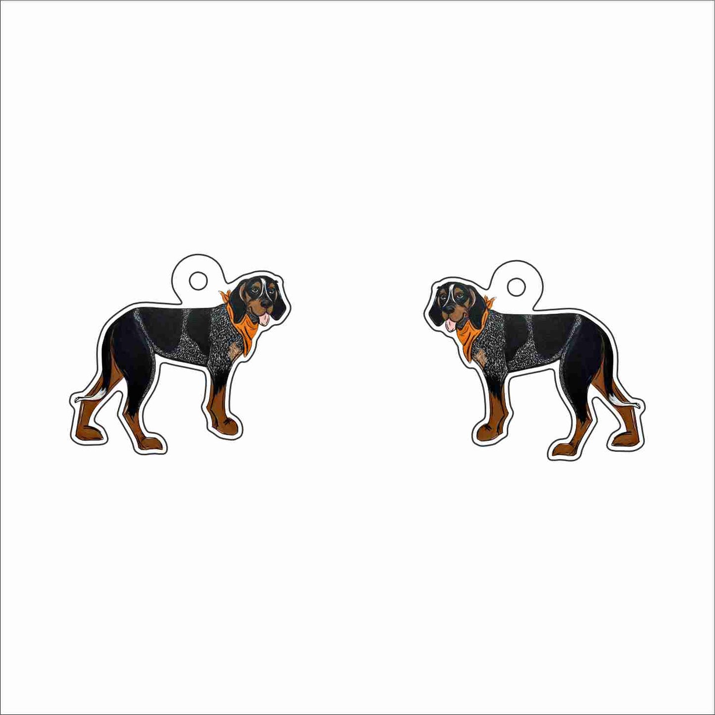 AHM-047 Smokey Dog Earings | 0.125Acrylic Earrings | Case of 4