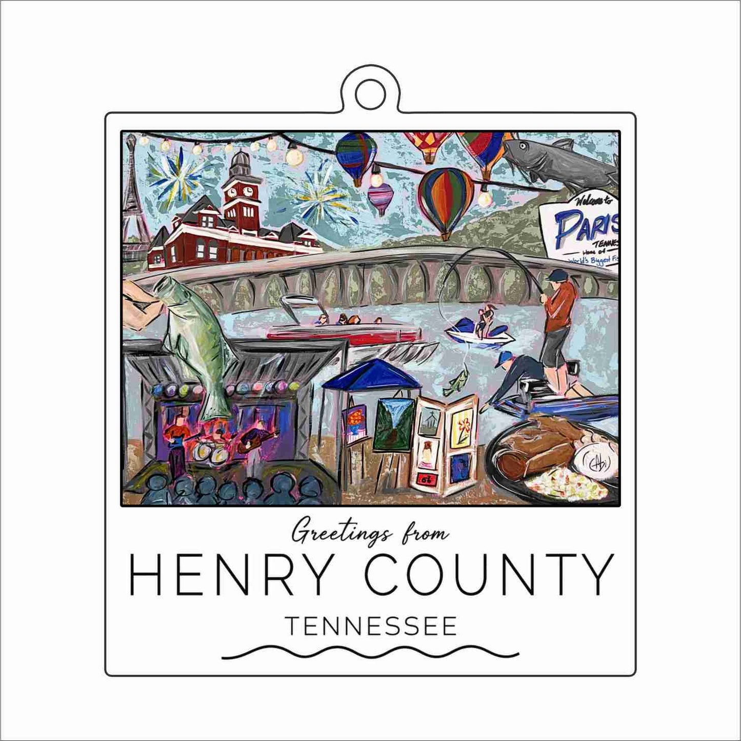 AHM-050 Henry County Ornament | 0.25Acrylic Ornament