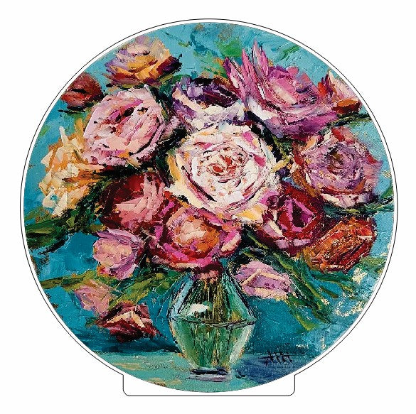AIA-001 Floral Circle | 0.75in. Acrylic Cutout | Single
