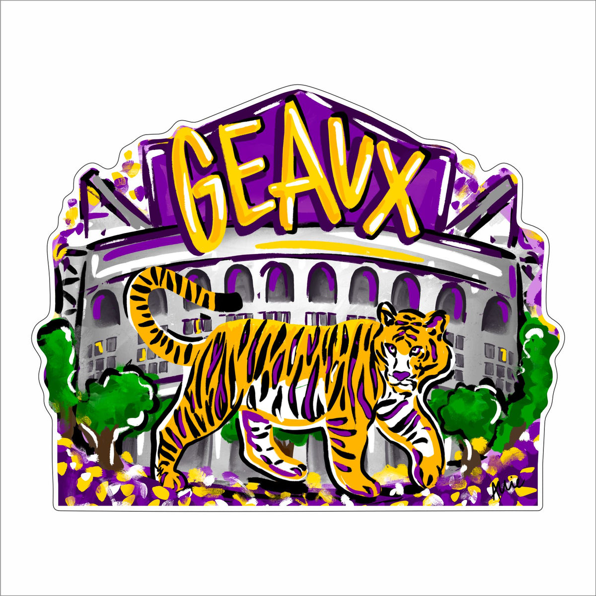 ALB-004 Geaux Mini | 0.50Acrylic Mini Contour