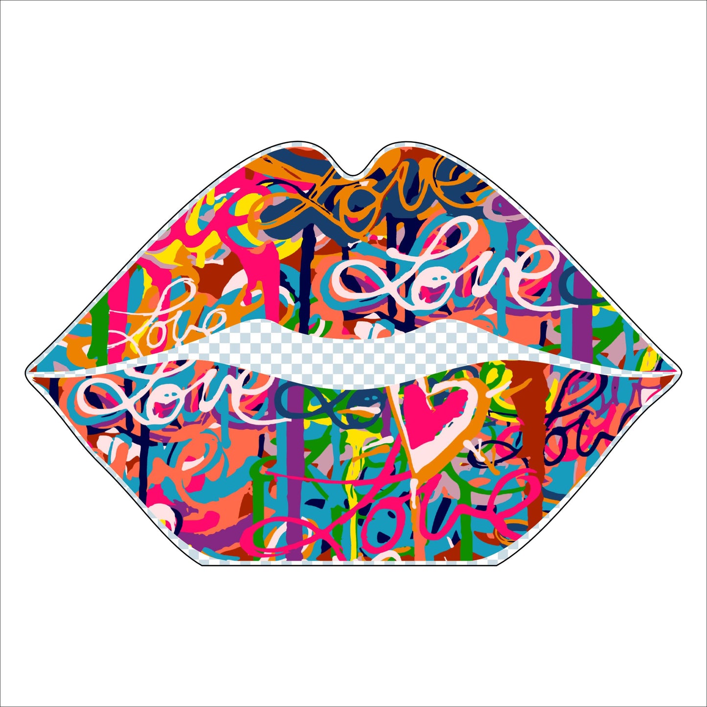 Lips | 0.75in. Acrylic Cutout | Case (any 10+)