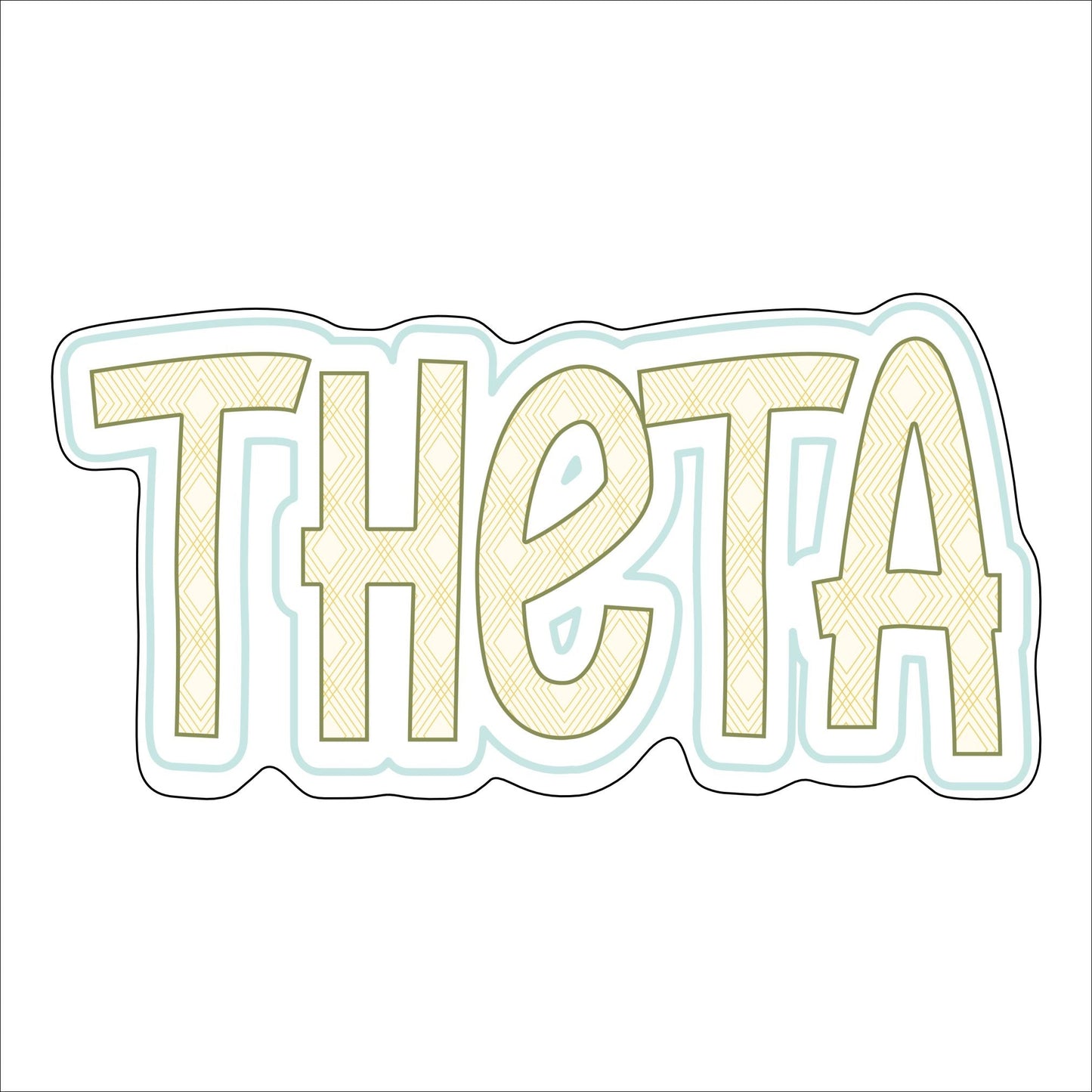 Theta | 0.75in. Acrylic Cutout |