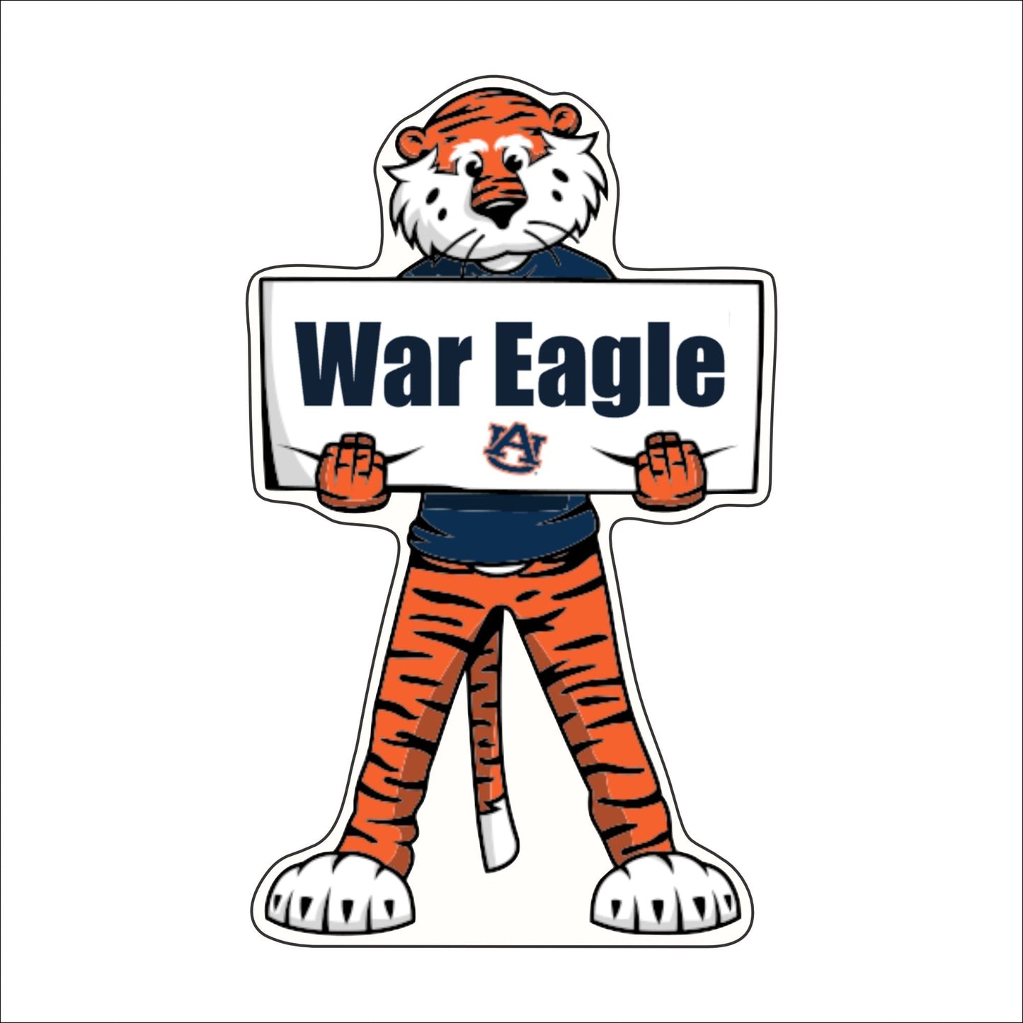 AND-040 Aubie | 0.50in. Acrylic Contour | Case Bundle of 25