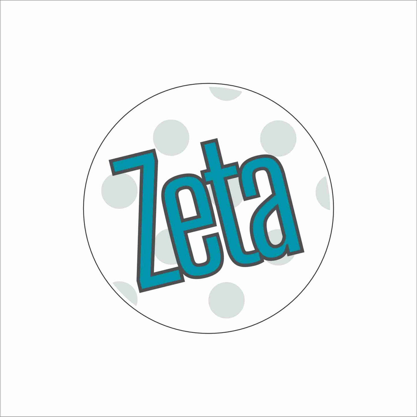 AND-071 Zeta Polka Dot Coaster | 0.25Acrylic Coaster with Clear Bumpers | Case of 4
