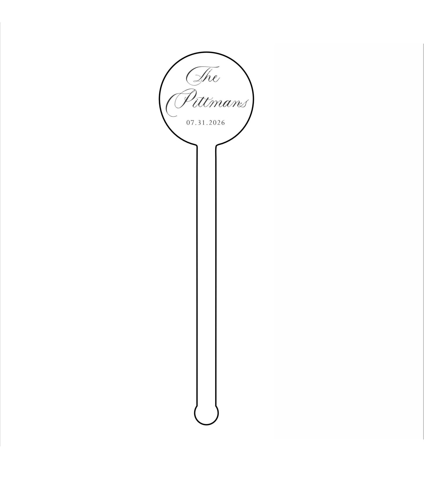 Pittman Wedding Stirrers | 0.125Acrylic Stirrer | Case of 100