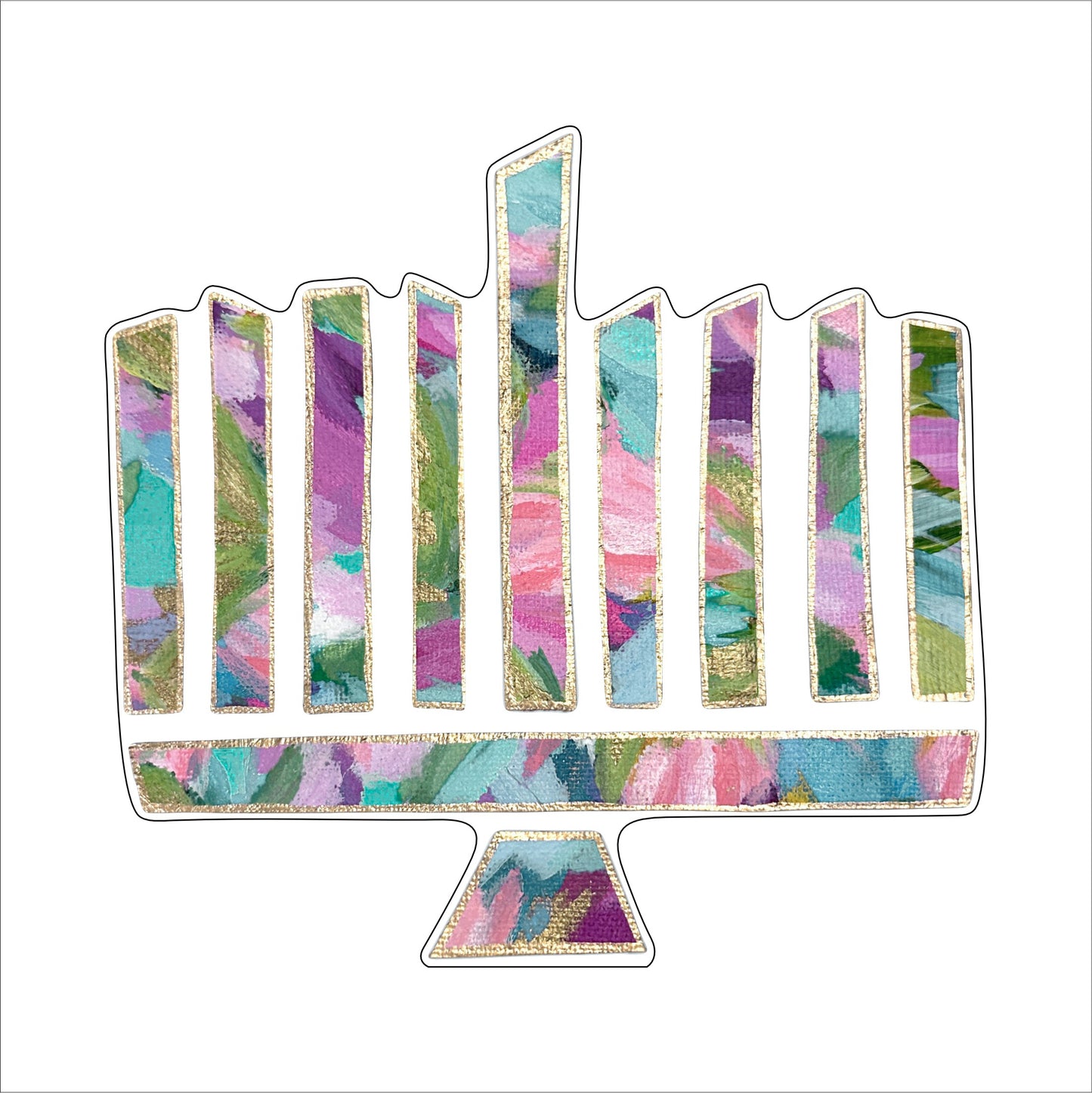 Menorah One | 0.75in. Acrylic Cutout |