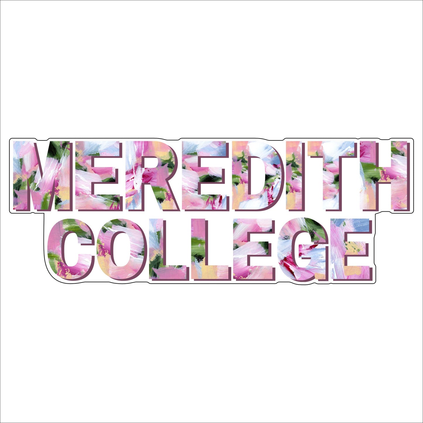Meredith College | 0.75in. Acrylic Cutout | Case Bundle of 25