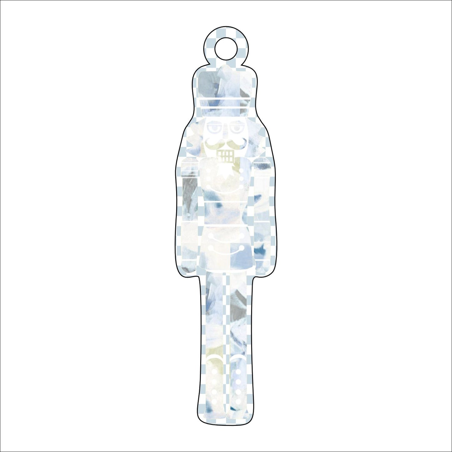AWA-032 Nutcracker Ornament | 0.25in. Acrylic Ornament | Mix and Match (any 10+)