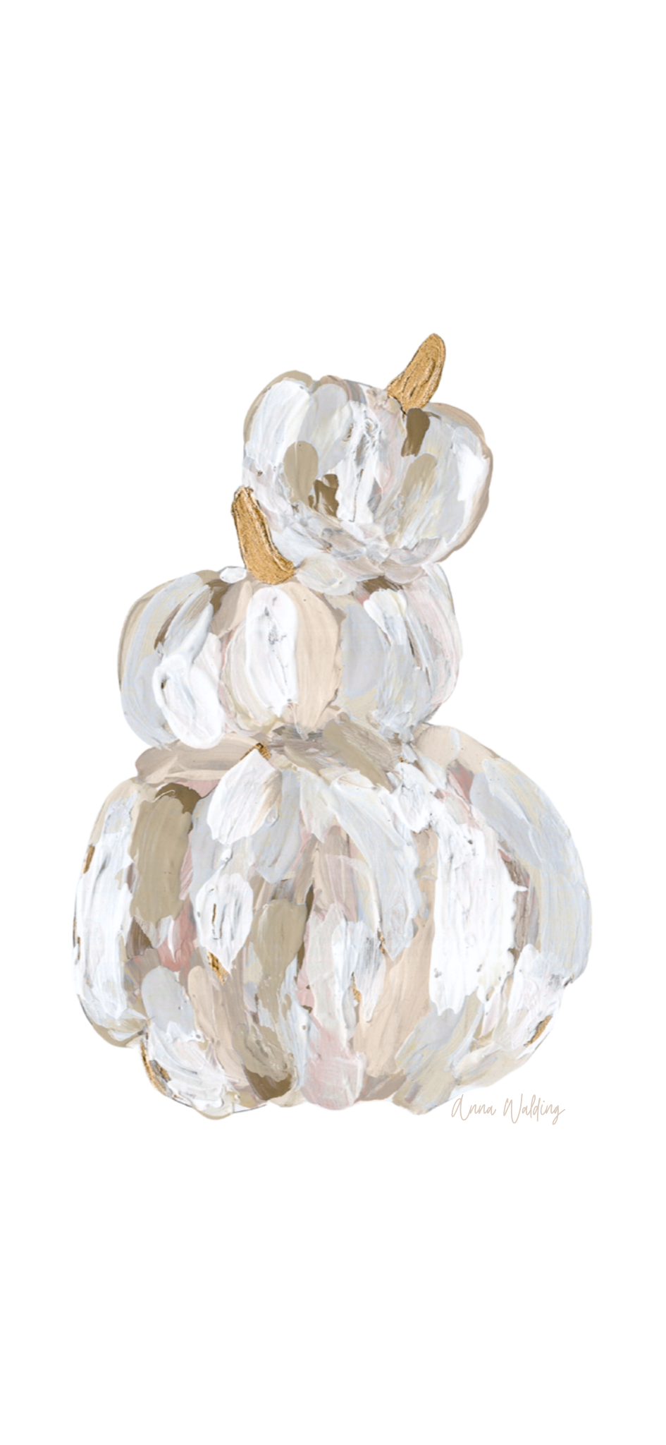 AWA-073 Neutral Tipsy Pumpkin | 0.75in. Acrylic Contour |