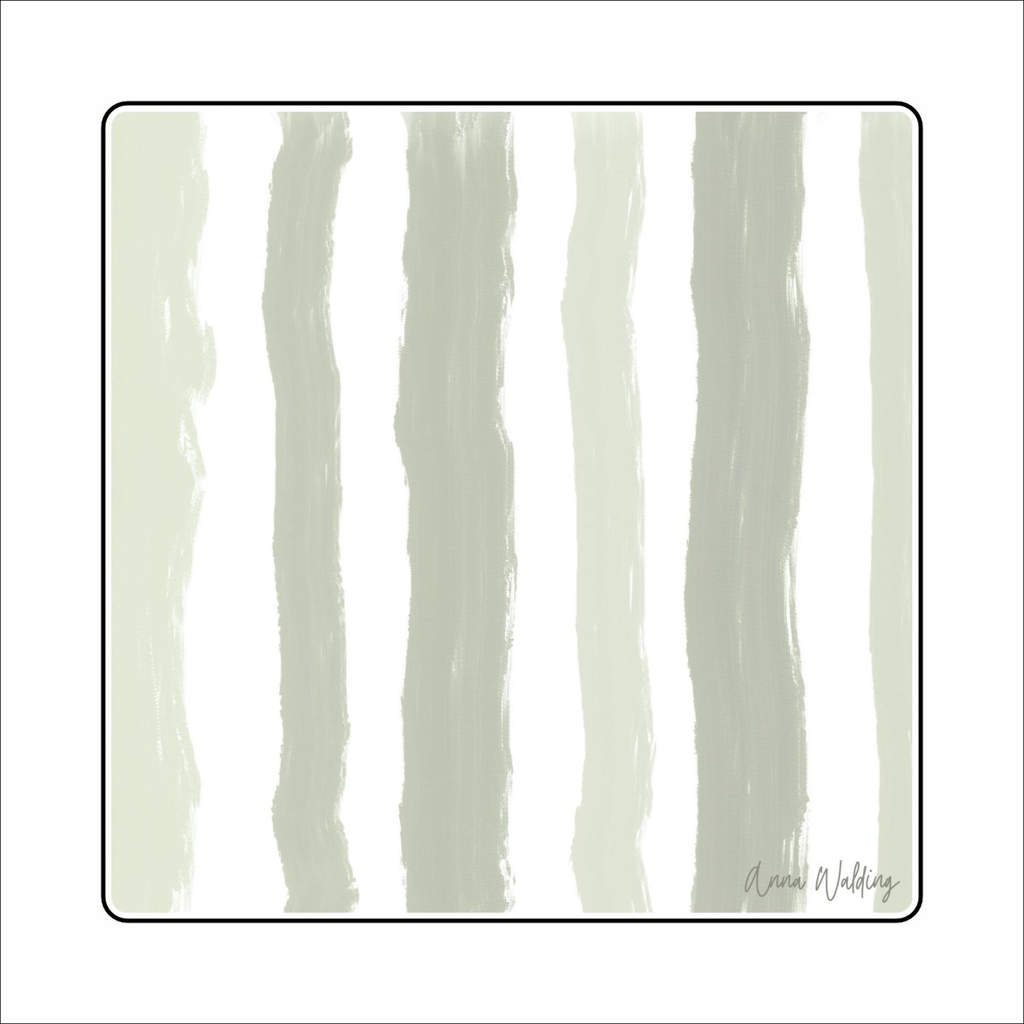 AWA-118 Green Strip Base | 0.75Acrylic Charm Base with Steel Disc | Case of 25