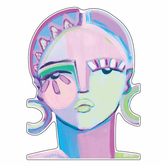 BAA-002 Blue and Fushia | 0.75in. Acrylic Cutout | Case Bundle any 10+ (Pack of 1)