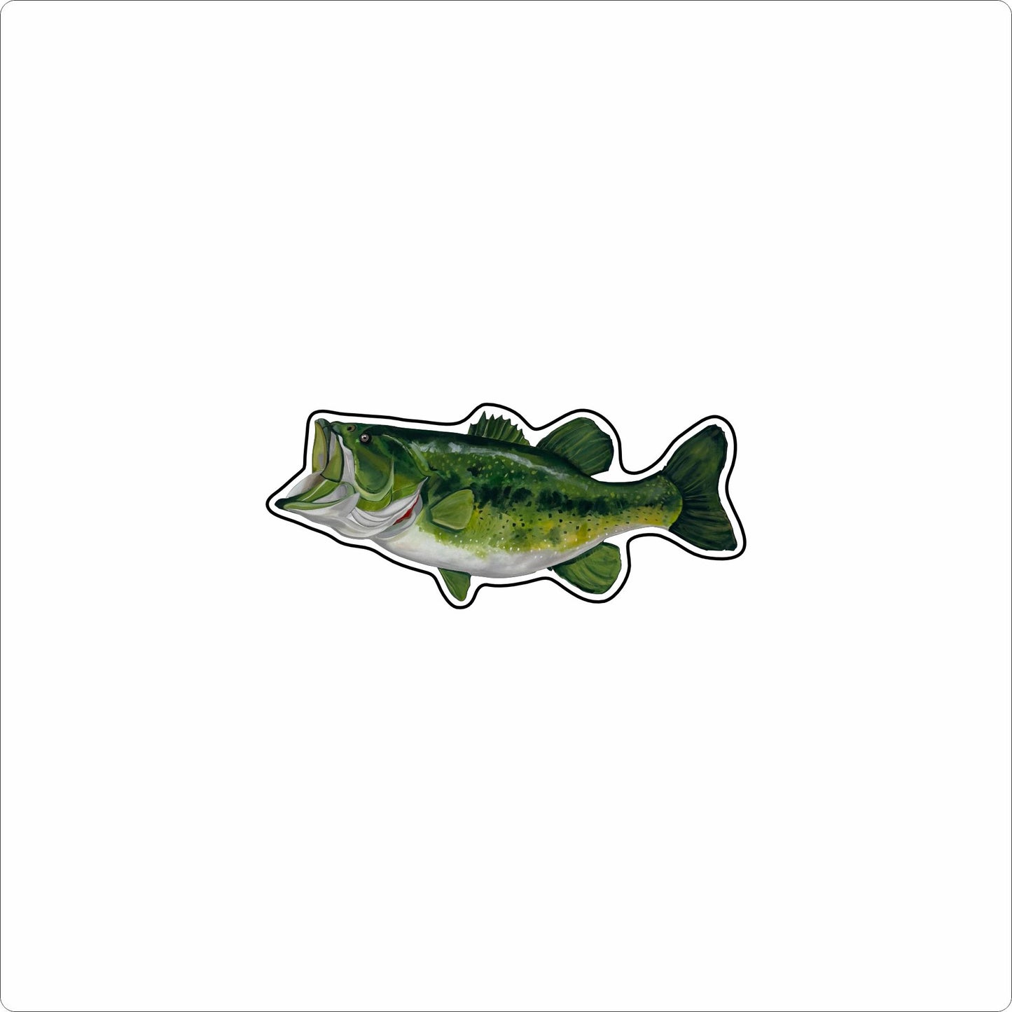 BLA-045 Large Mouth Bass Magnet | 0.125Acrylic Magnet |