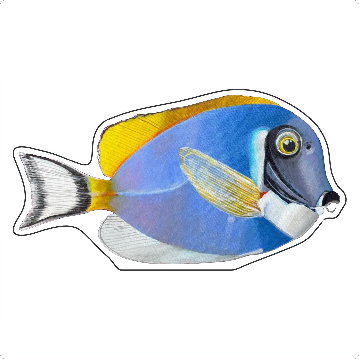 BLA-055 Powder Blue Tang Mini | 0.50Acrylic Mini Contour