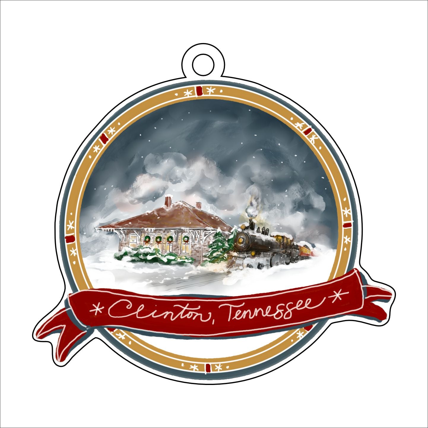 BPM-011 Clinton Ornament | 0.25 Acrylic | Case Bundle of 25