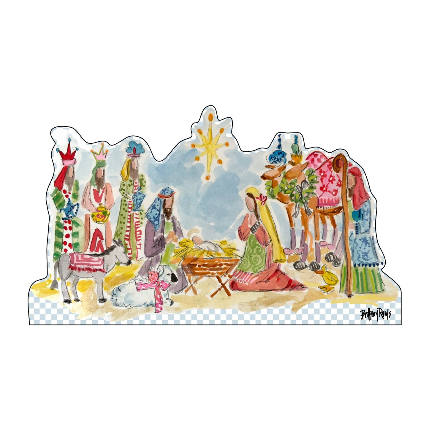 BRA-001 Nativity Scene | 0.75in. Acrylic Contour | Case Bundle of 100
