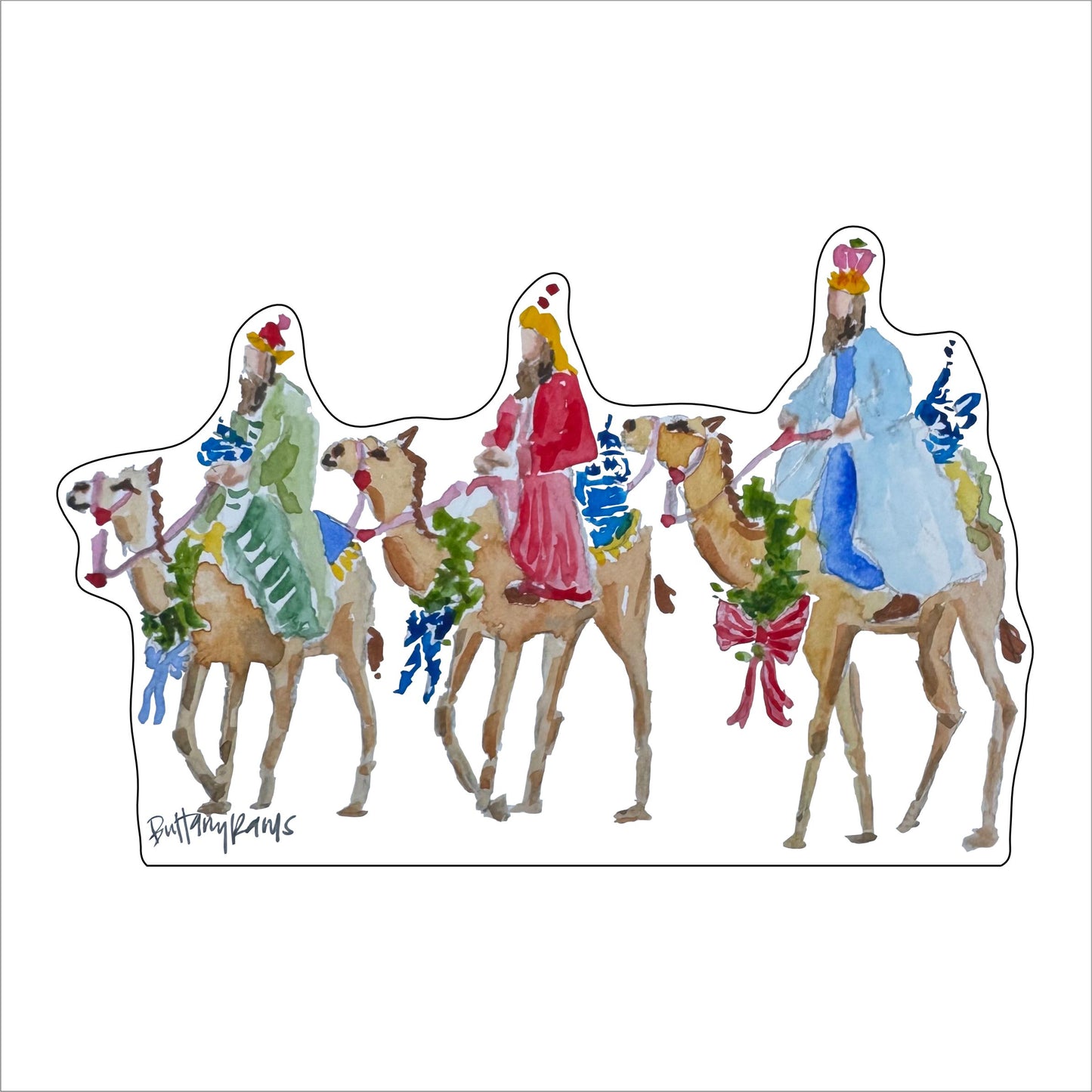 BRA-011 Three Wiseman | 0.75in. Acrylic Contour |