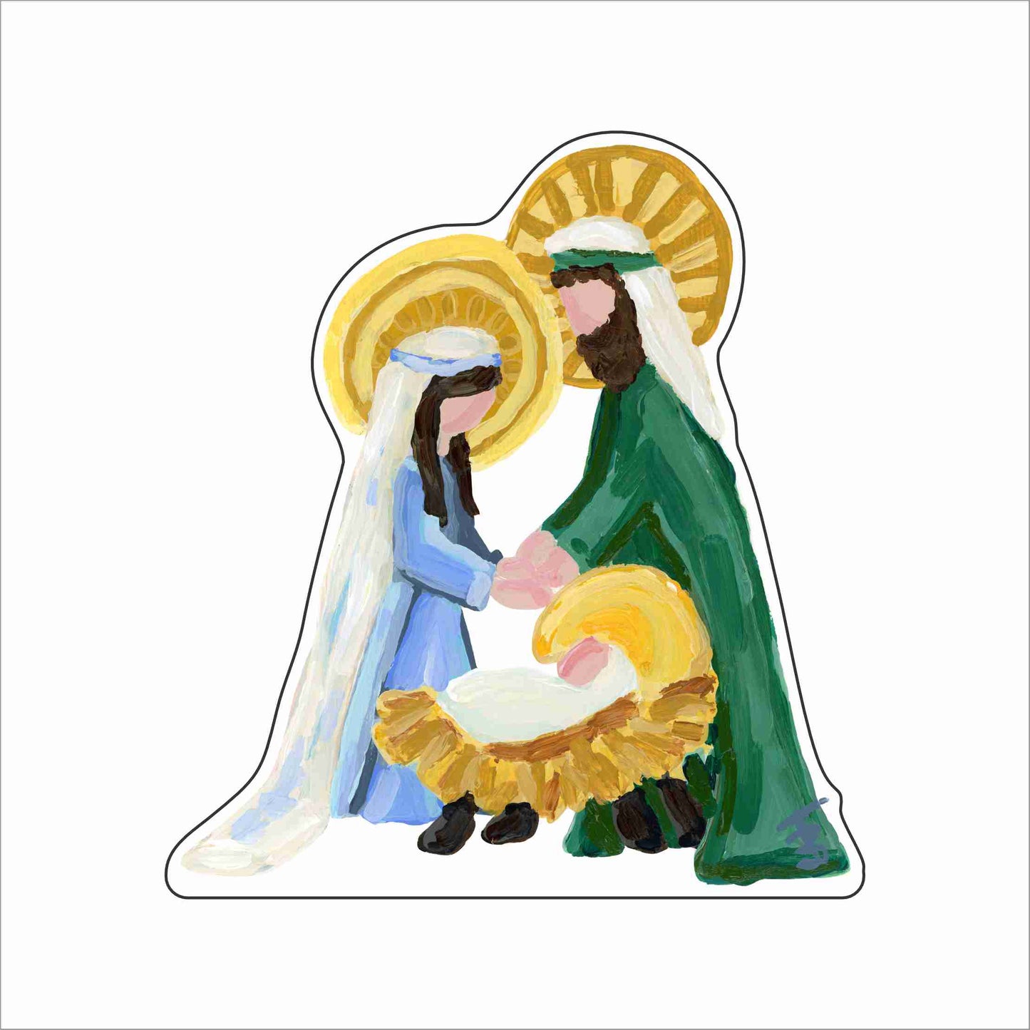 BTA-053 Nativity Scene | 0.75Acrylic Contour