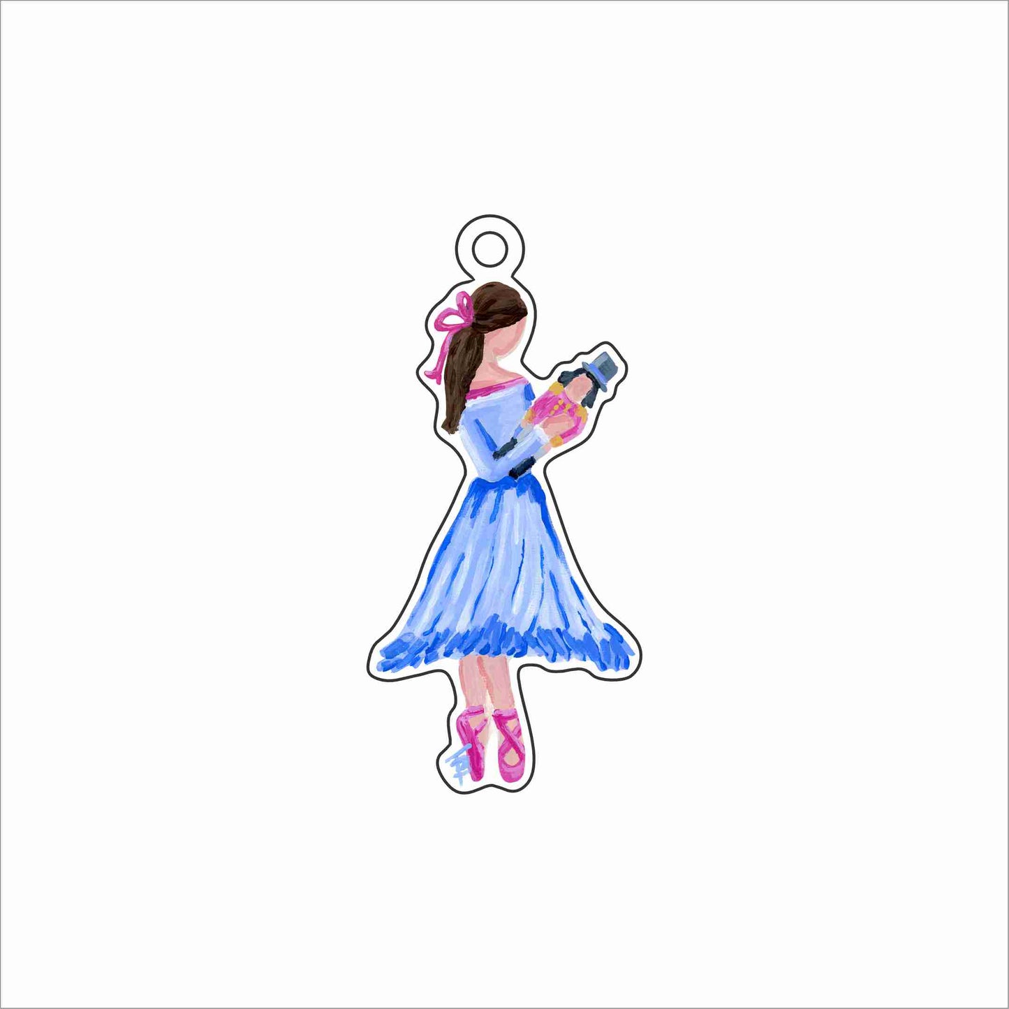 BTA-060 Clara Ballerina Ornament | 0.25Acrylic Ornament