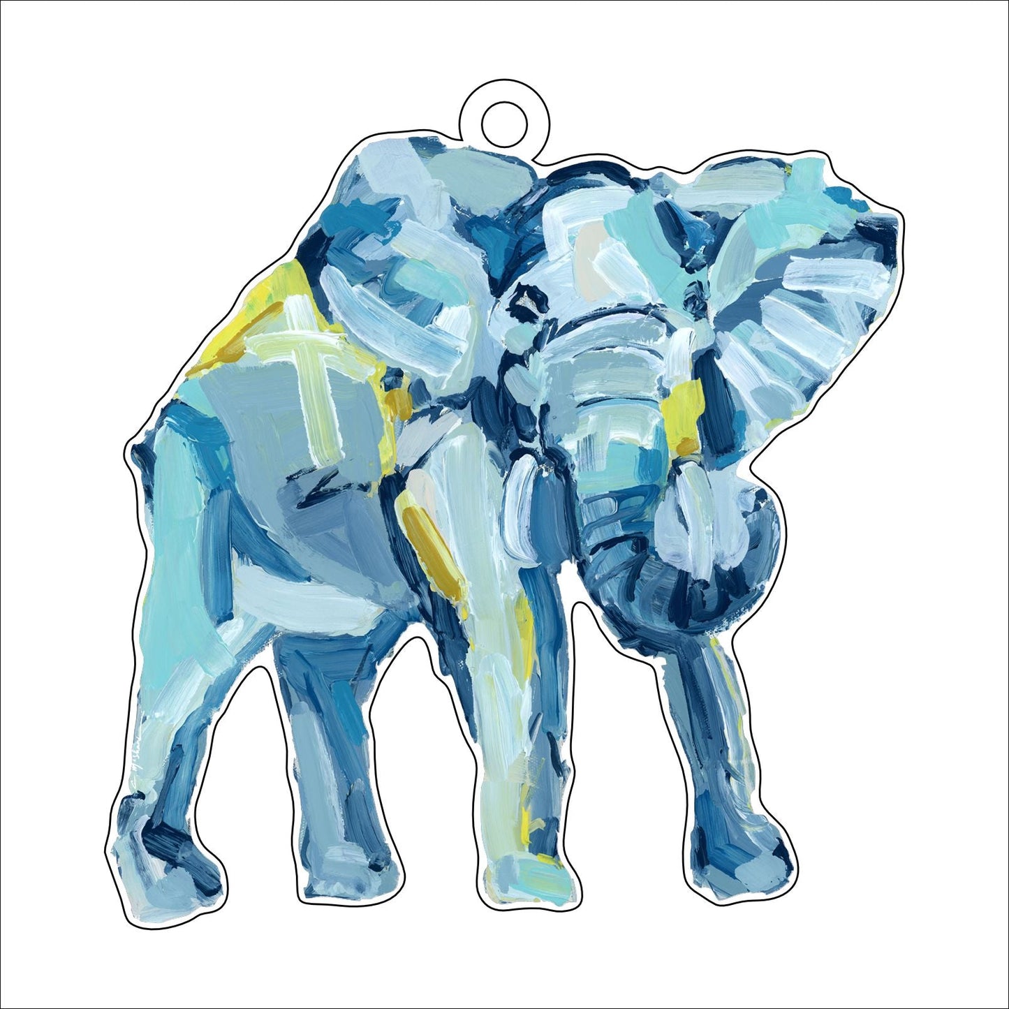 Big Love Elephant | 0.25in. Acrylic Ornament | Mix and Match (any 10+)
