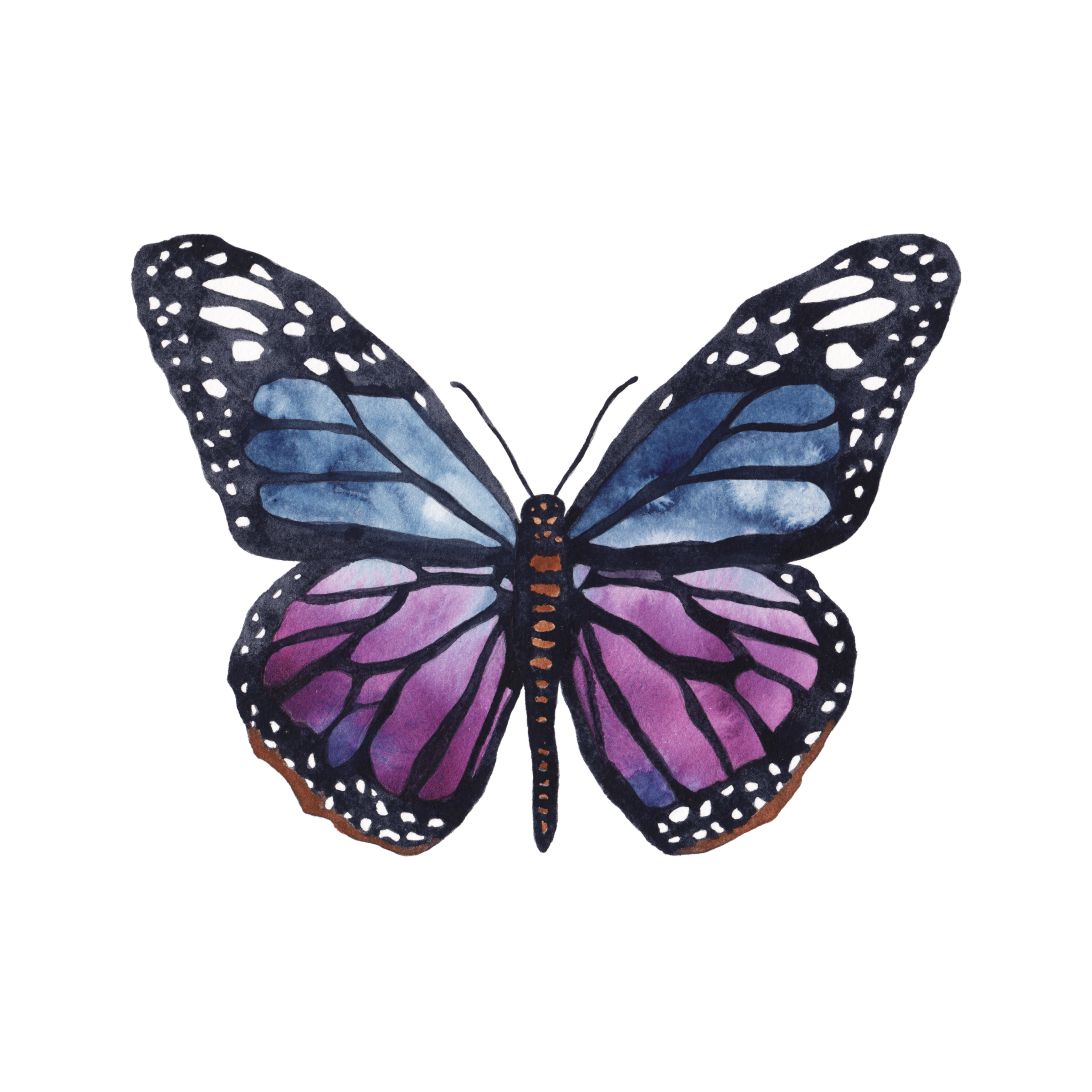 CCRT-037 Butterfly Purple | 0.75" Acrylic Cutout |
