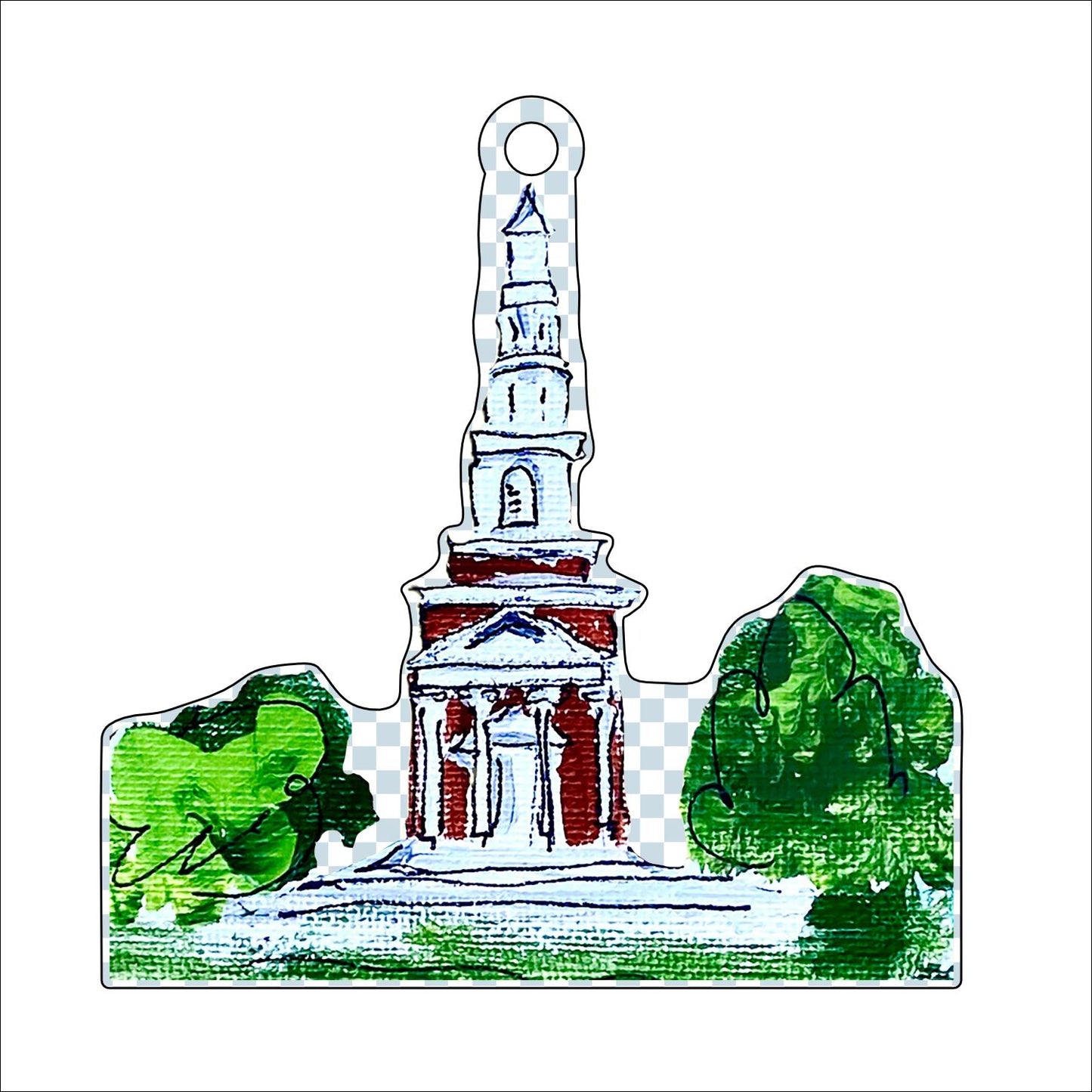 CAA-015 Heathwood Ornament | 0.25in. Acrylic Ornament