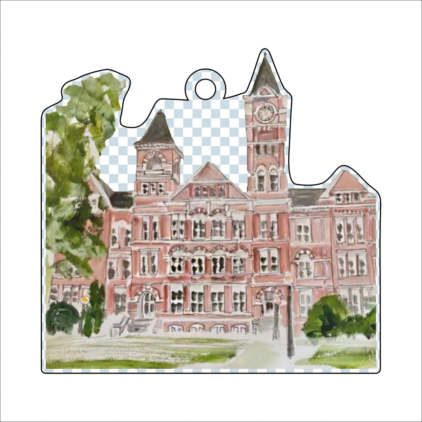 CAA-029 Auburn Ornament | 0.25in. Acrylic Ornament