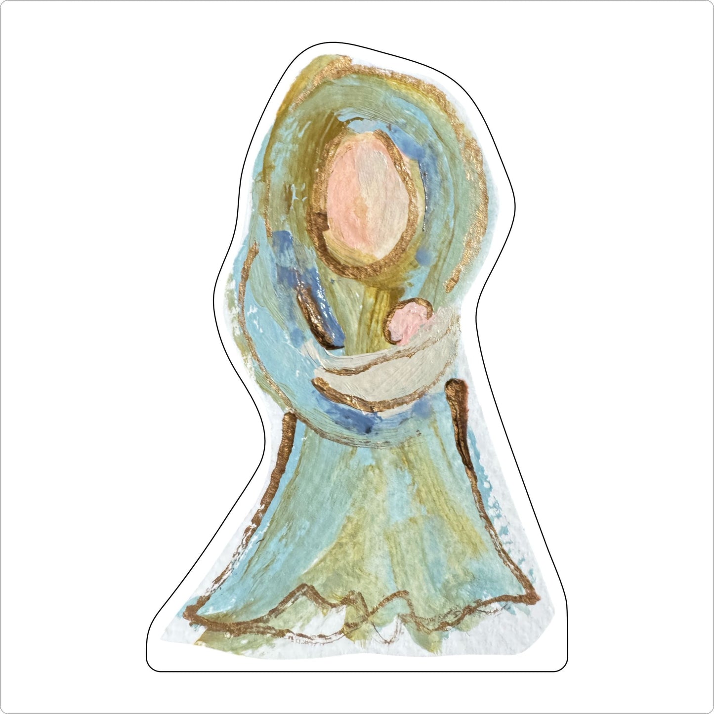 CAA-050 Mary and Jesus | 0.75in. Acrylic