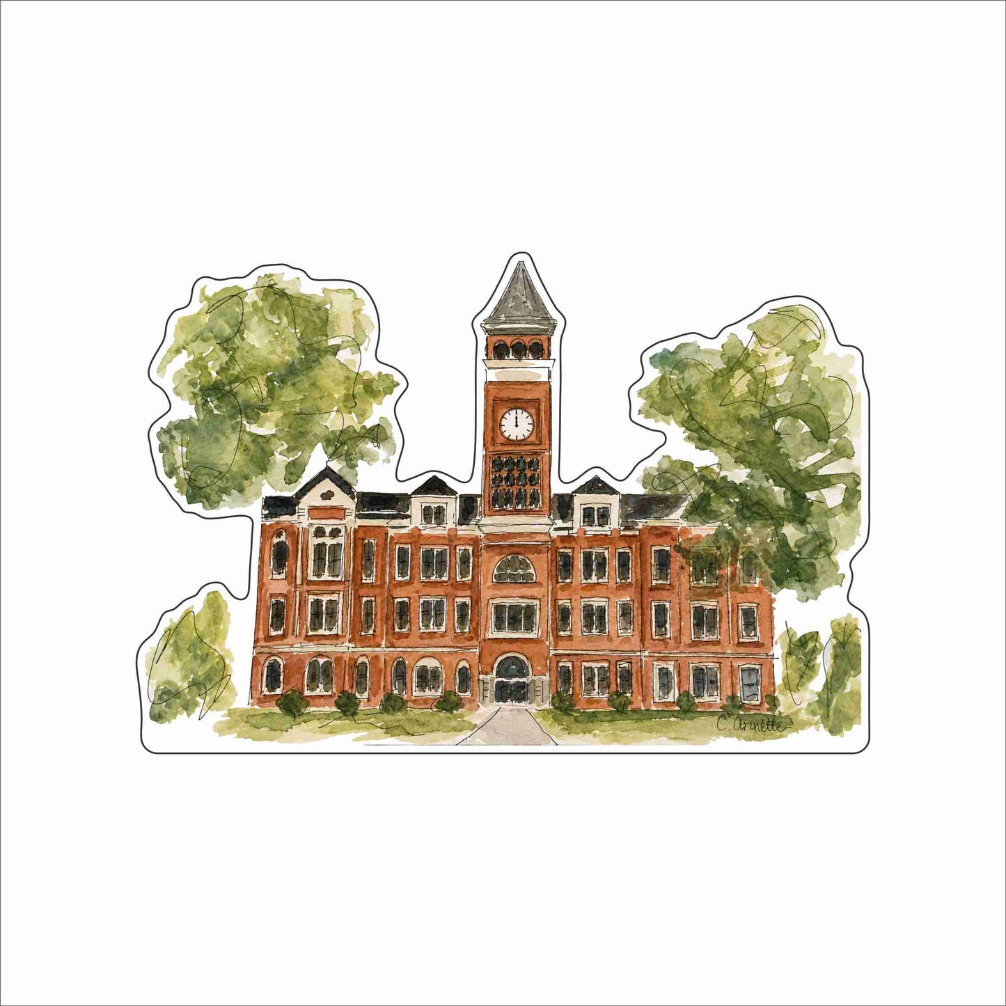 CAA-088 Tillman Hall | 0.75Acrylic Contour