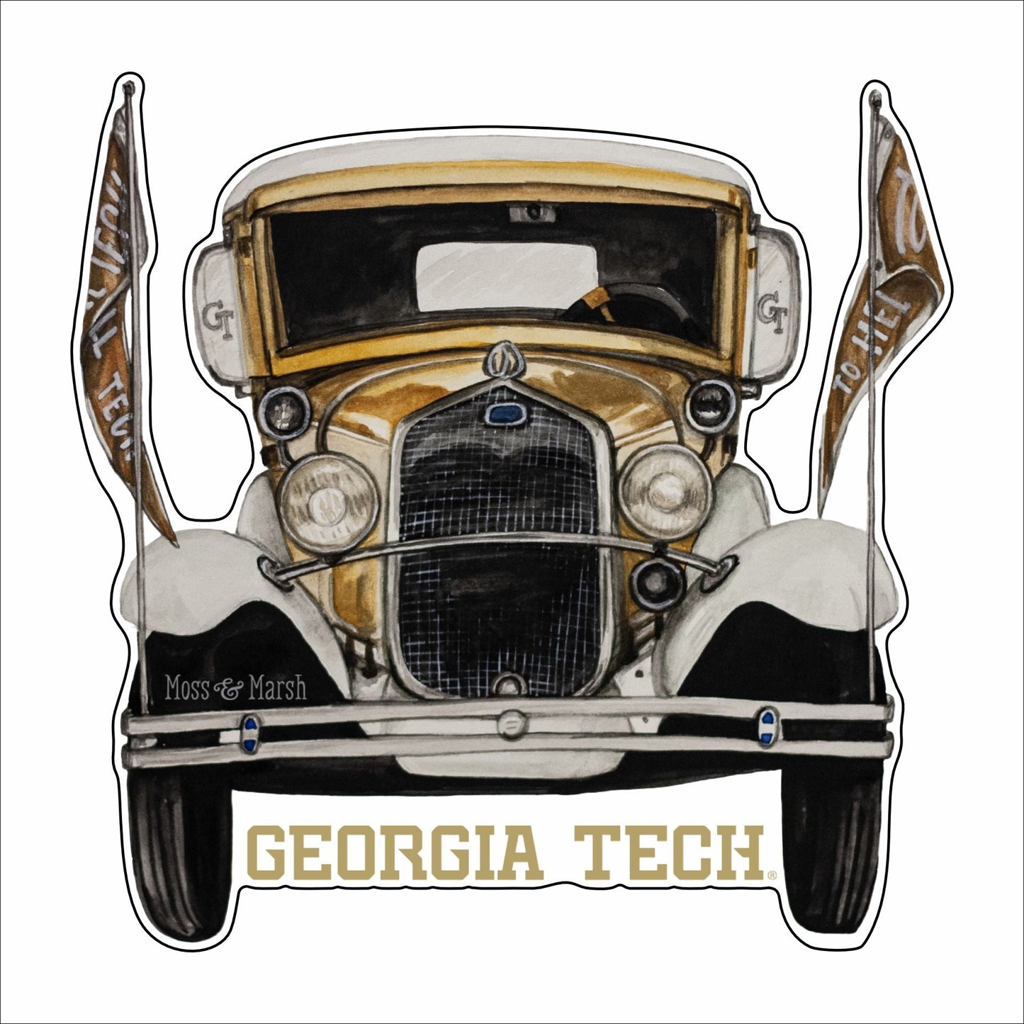 CBR-010 GT Wreck Mascot | 0.75in. Acrylic Contour | Dropship