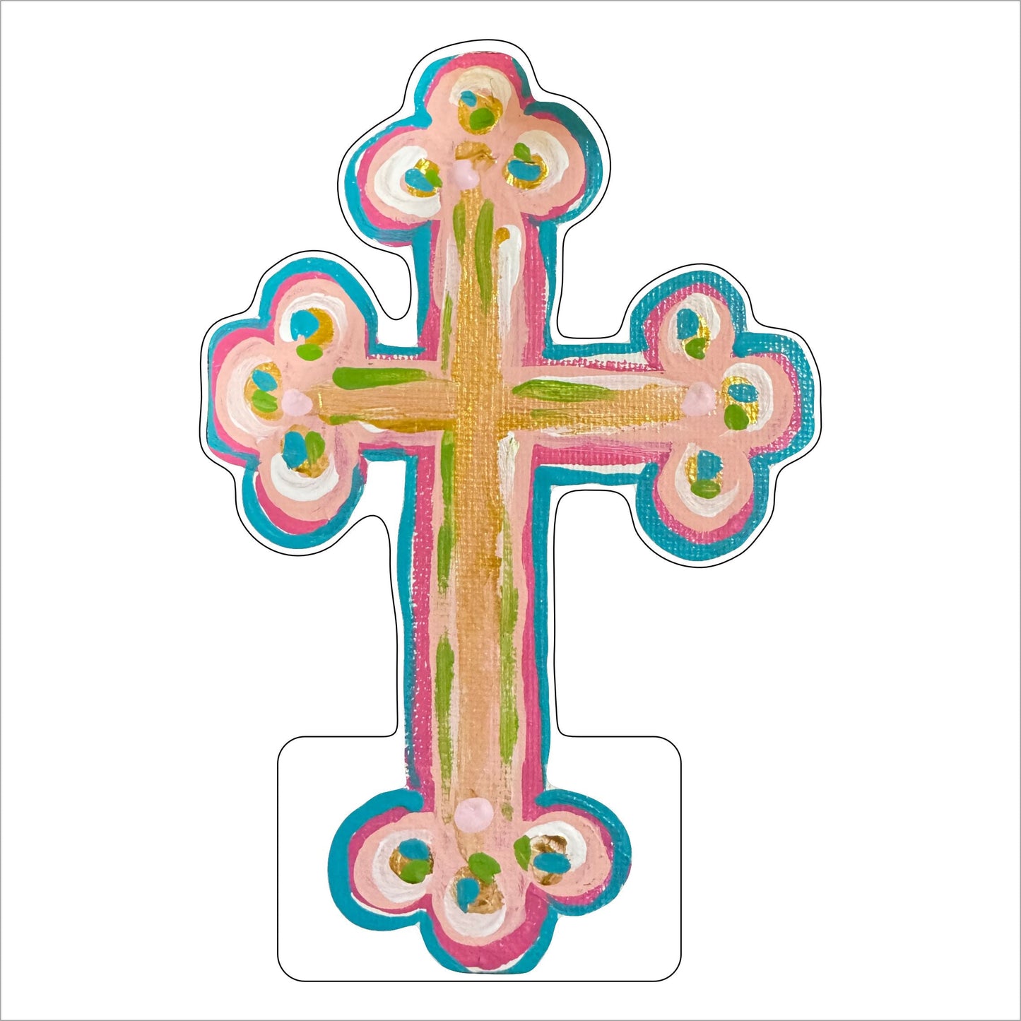 CAA-041 Cross V | 0.75in. Acrylic
