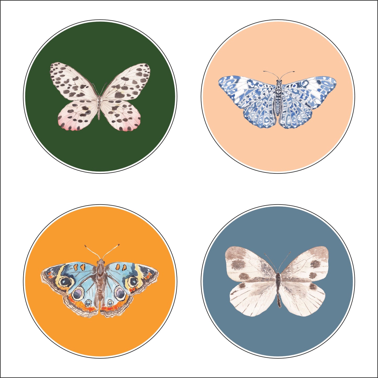CCRT-003 Autumn Coaster | 0.50in. Acrylic Coaster (no cork) | (Pack of 4)