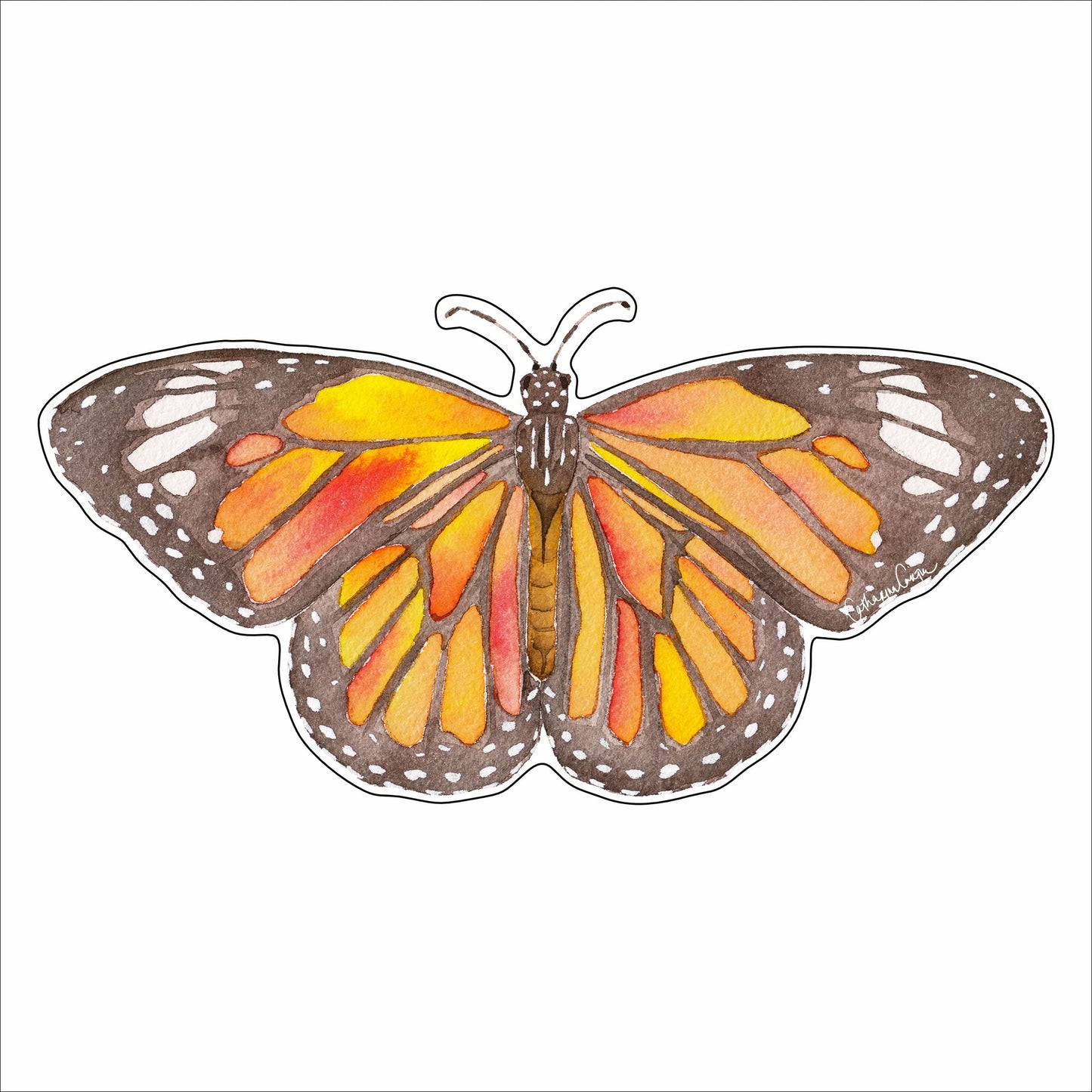 CCRT-072 Monarch Butterfly | 0.75in. Acrylic Contour | Case Bundle of 25