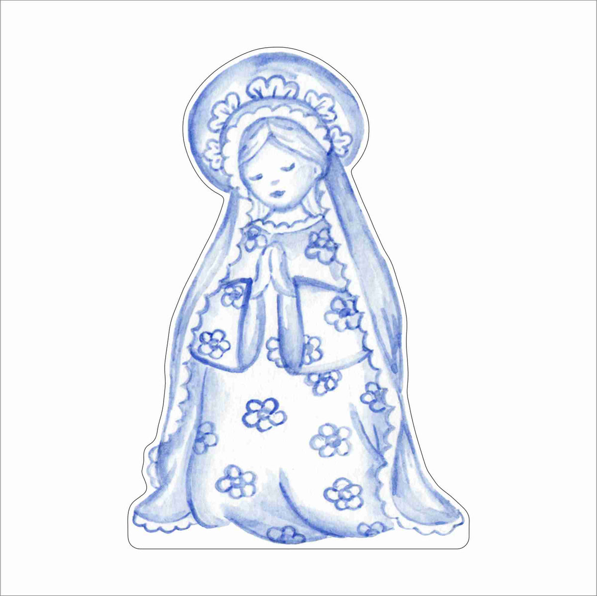 CHS-001 Mary Nativity | 0.75Acrylic Contour
