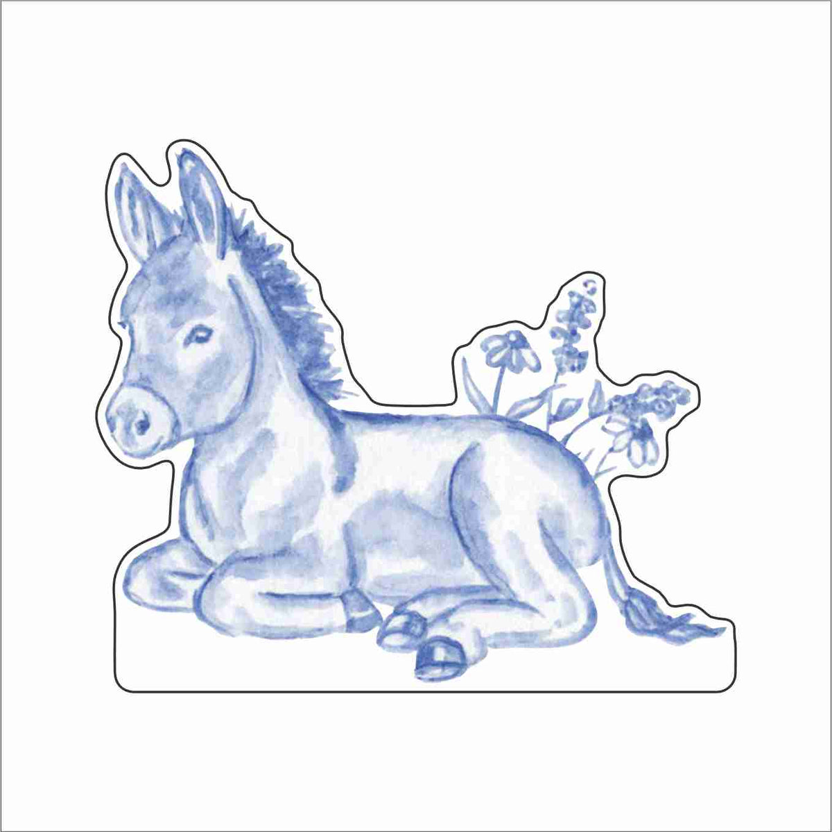 CHS-003 Donkey Nativity | 0.75Acrylic Contour