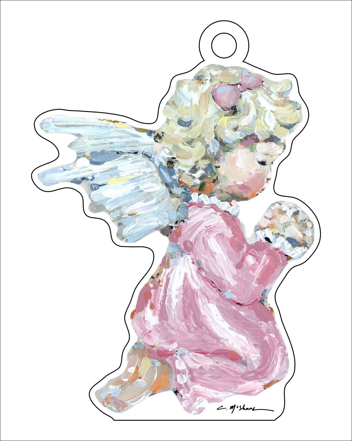 Tiny Wings I | 0.25in. Acrylic Ornament | Case of 25