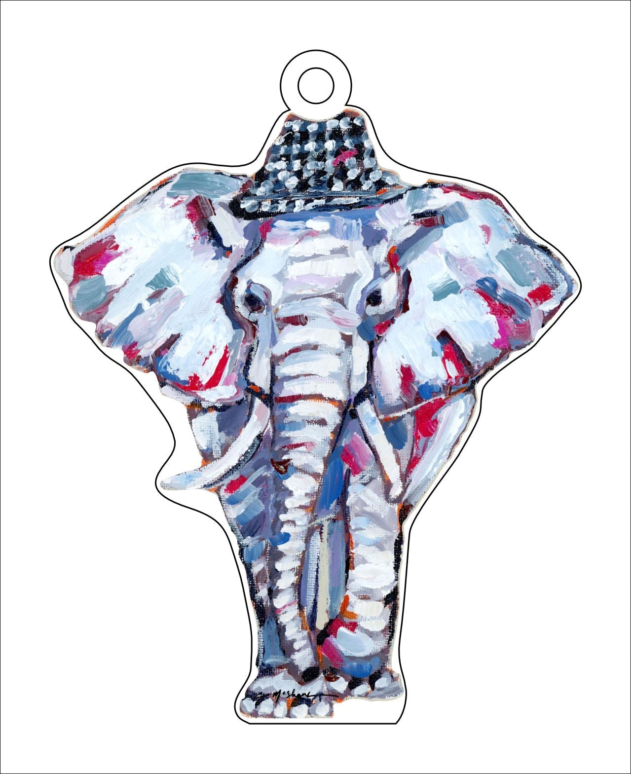 Alabama Elephant | 0.25in. Acrylic Ornament | Case of 25