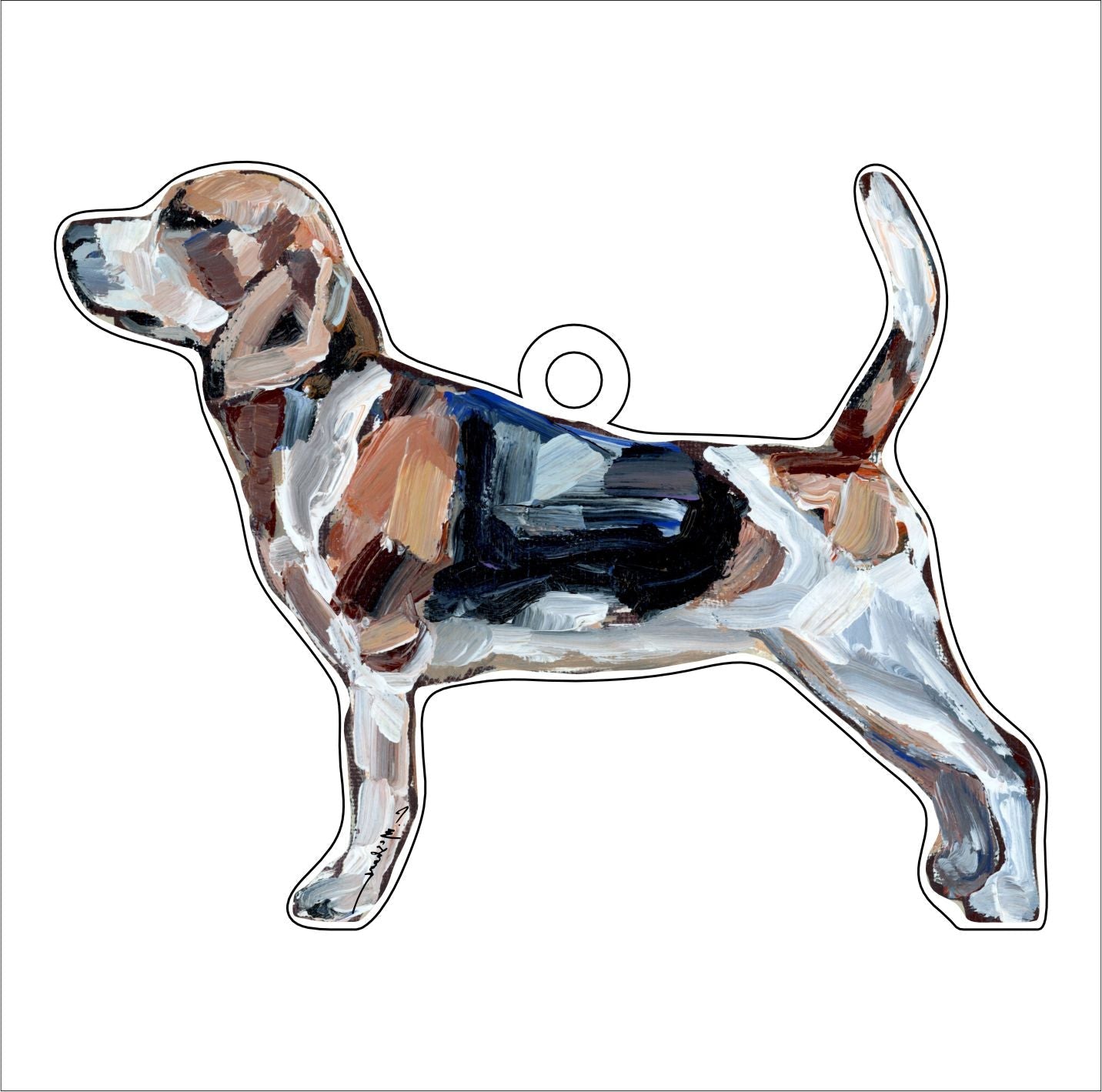 Beagle | 0.25in. Acrylic Ornament | Case of 25