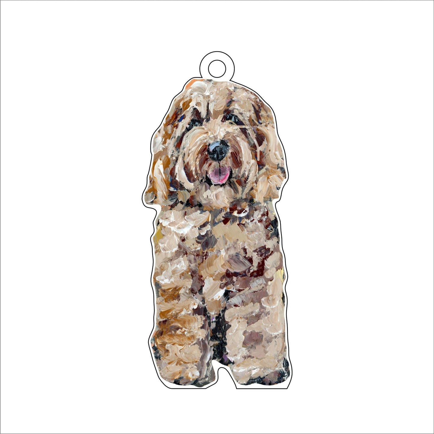 Cockapoo Blonde | 0.25in. Acrylic Ornament | Case of 25